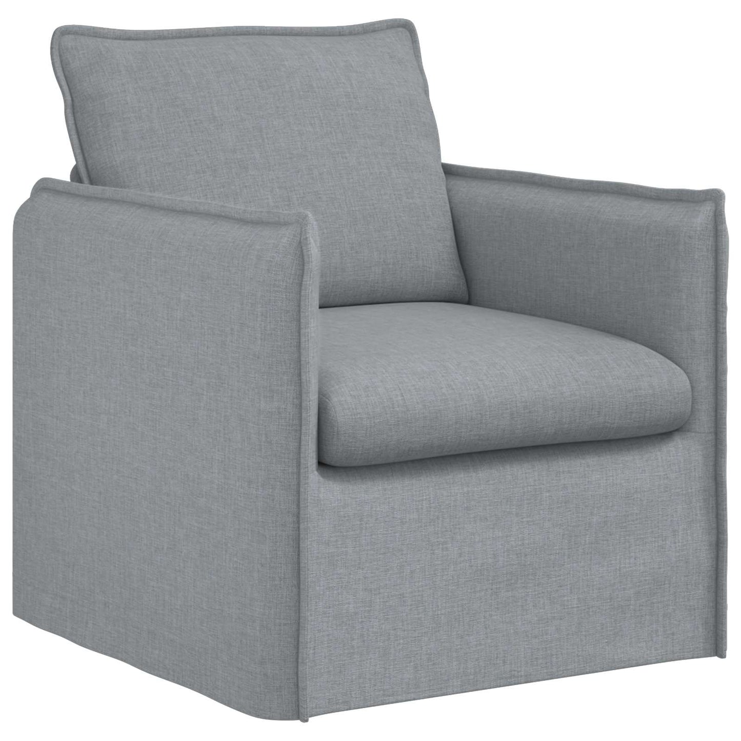 Sofa Set 2 pcs Hellgrau 156 x 82 x 85 cm Stoff