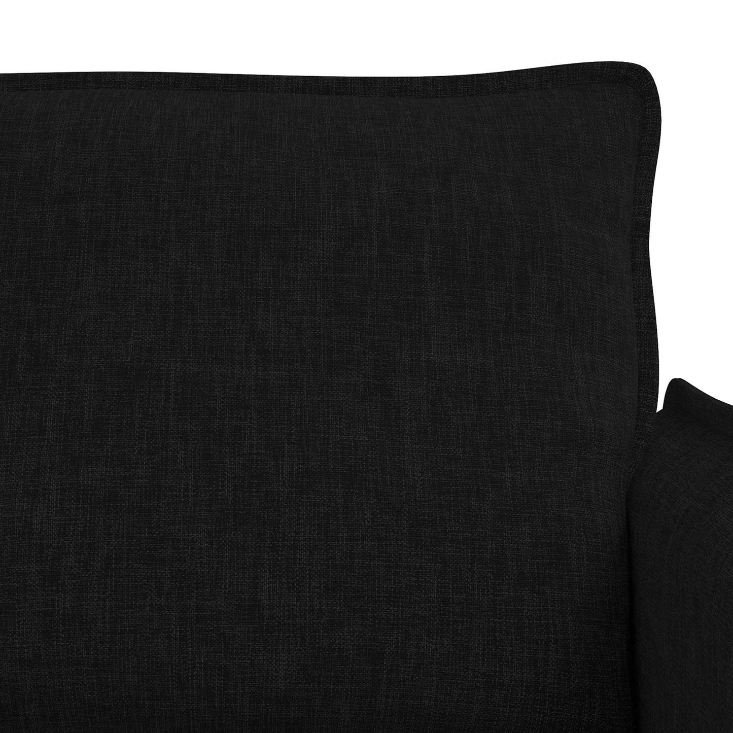 Sofa Set 2 pcs Schwarz 156 x 82 x 85 cm Stoff