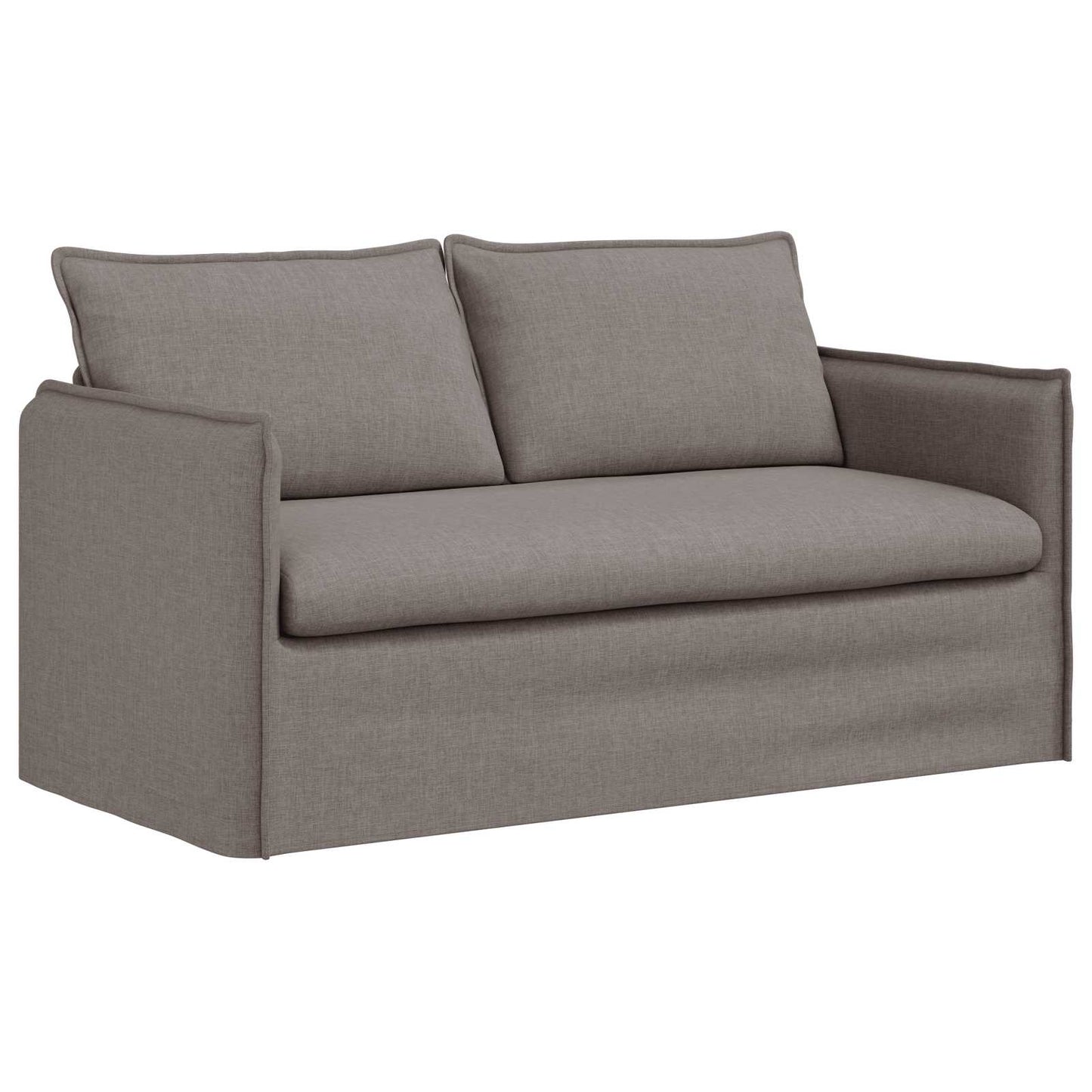 Sofa Set 2 pcs Taupe 156 x 82 x 85 cm Stoff