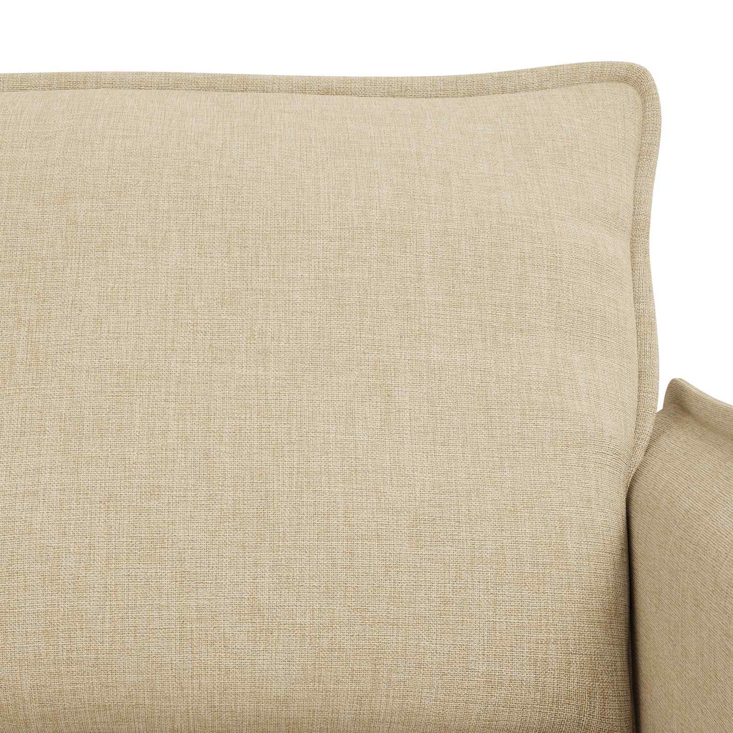 Sofa Set 2 pcs Creme 156 x 82 x 85 cm Stoff