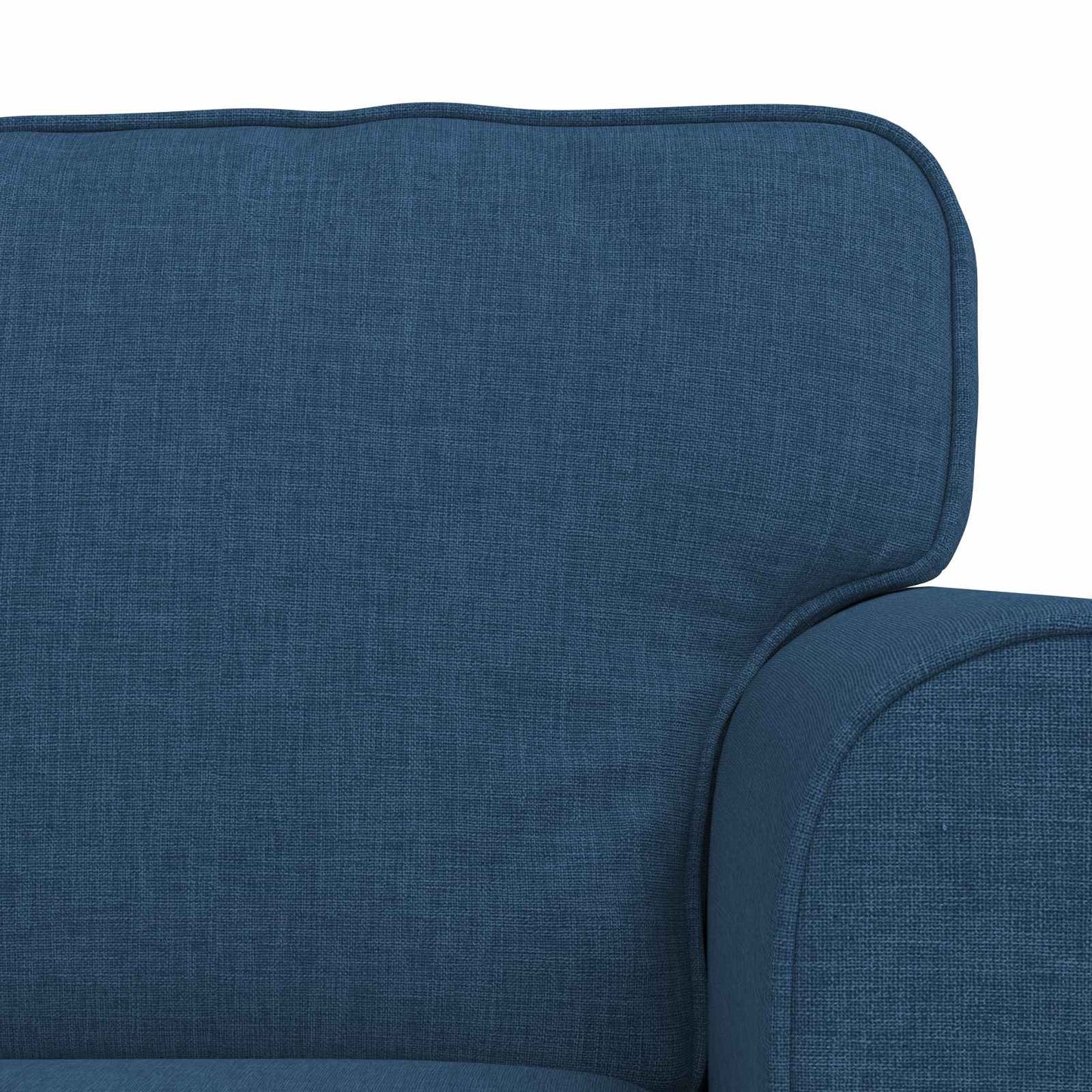 Sofa Set 2 pcs Blau 215 x 82 x 80 cm Stoff