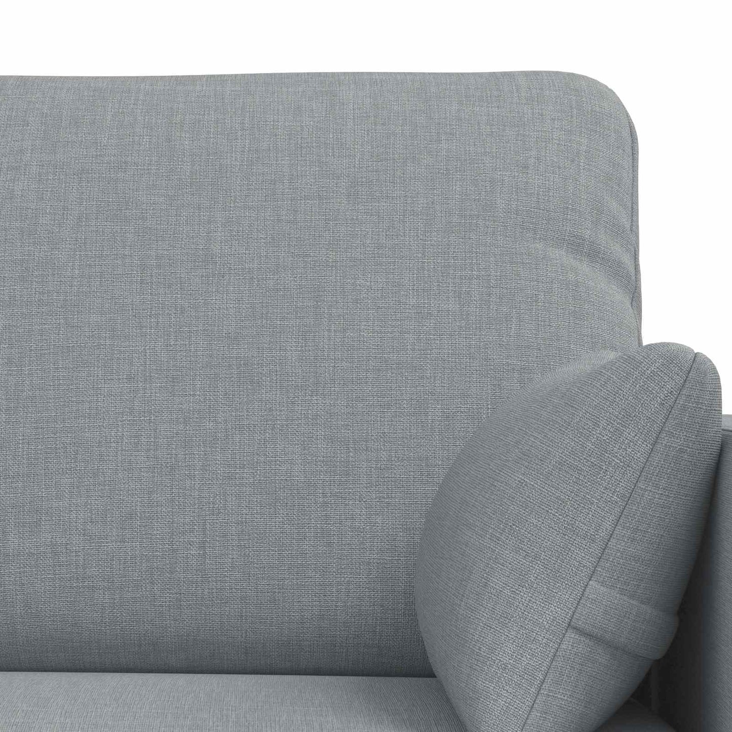 Sofa Set 2 pcs Hellgrau 198 x 78 x 80 cm Stoff