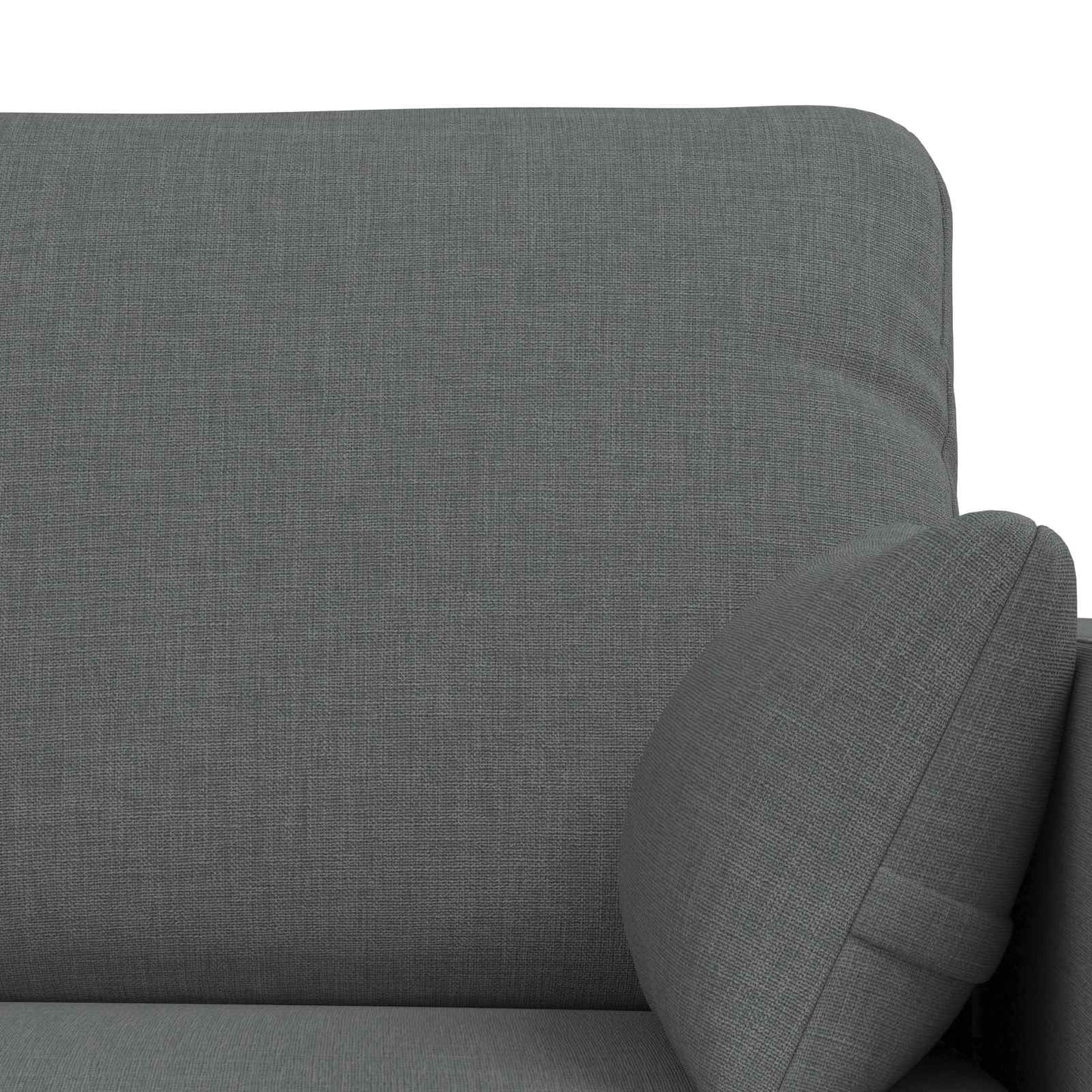 Sofa Set 2 pcs Dunkelgrau 198 x 78 x 80 cm Stoff