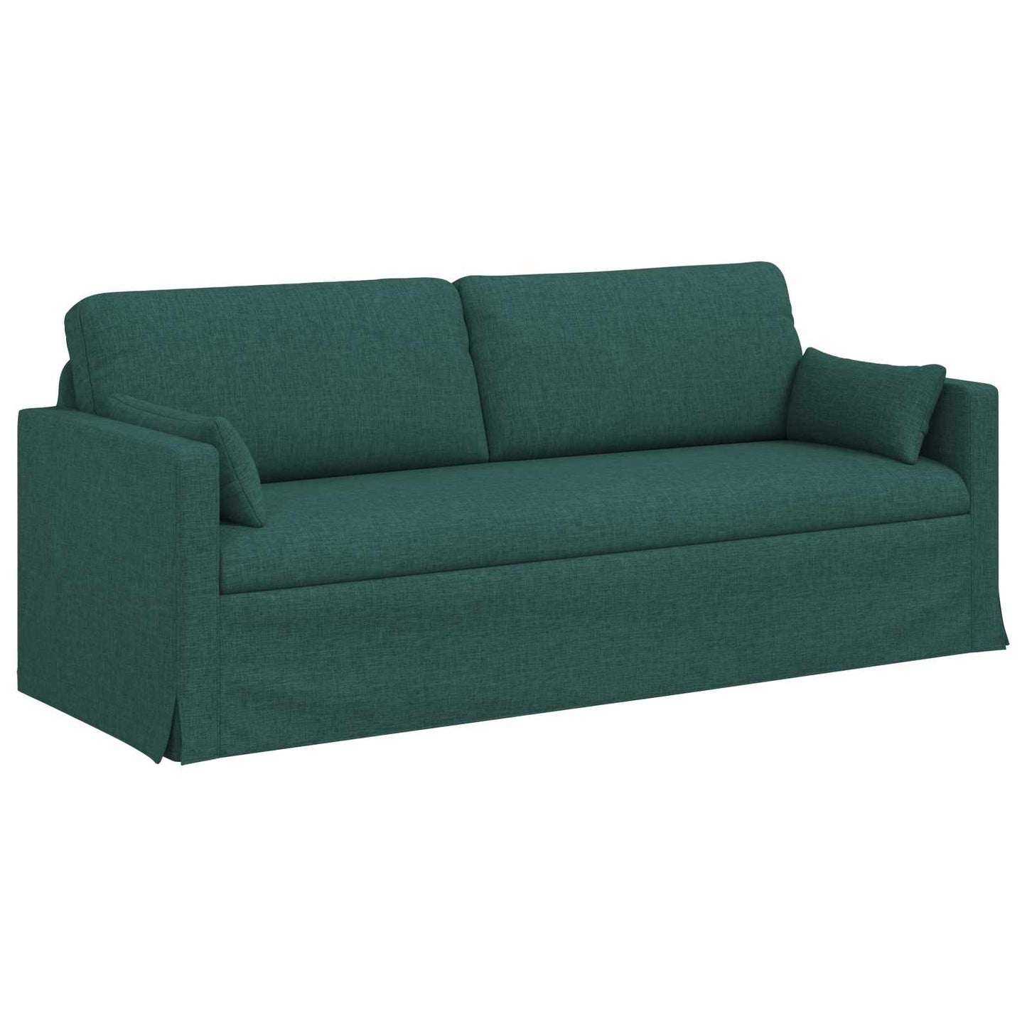 Sofa Set 2 pcs Dunkelgrün 198 x 78 x 80 cm Stoff