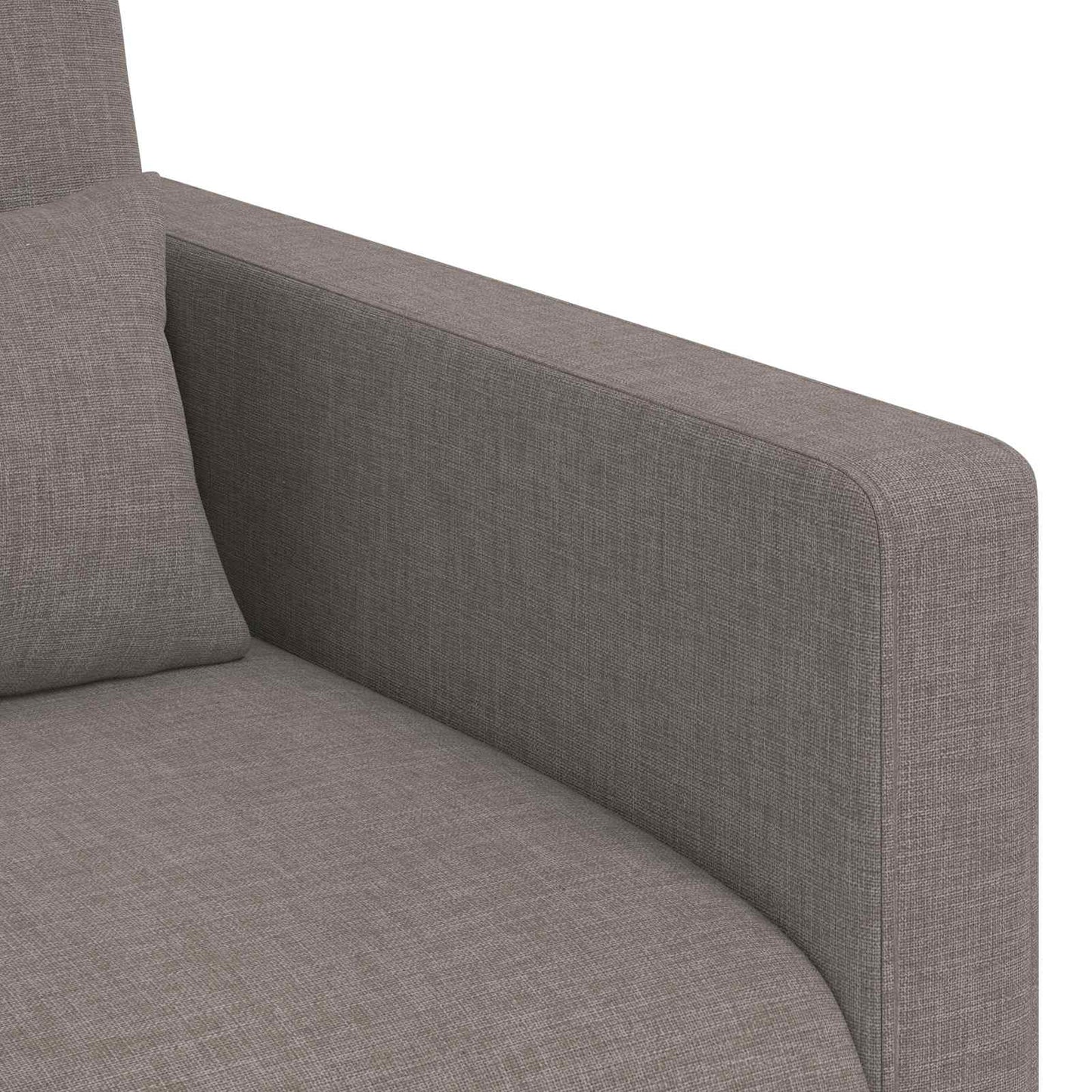 Sofa Set 2 pcs Taupe 198 x 78 x 80 cm Stoff