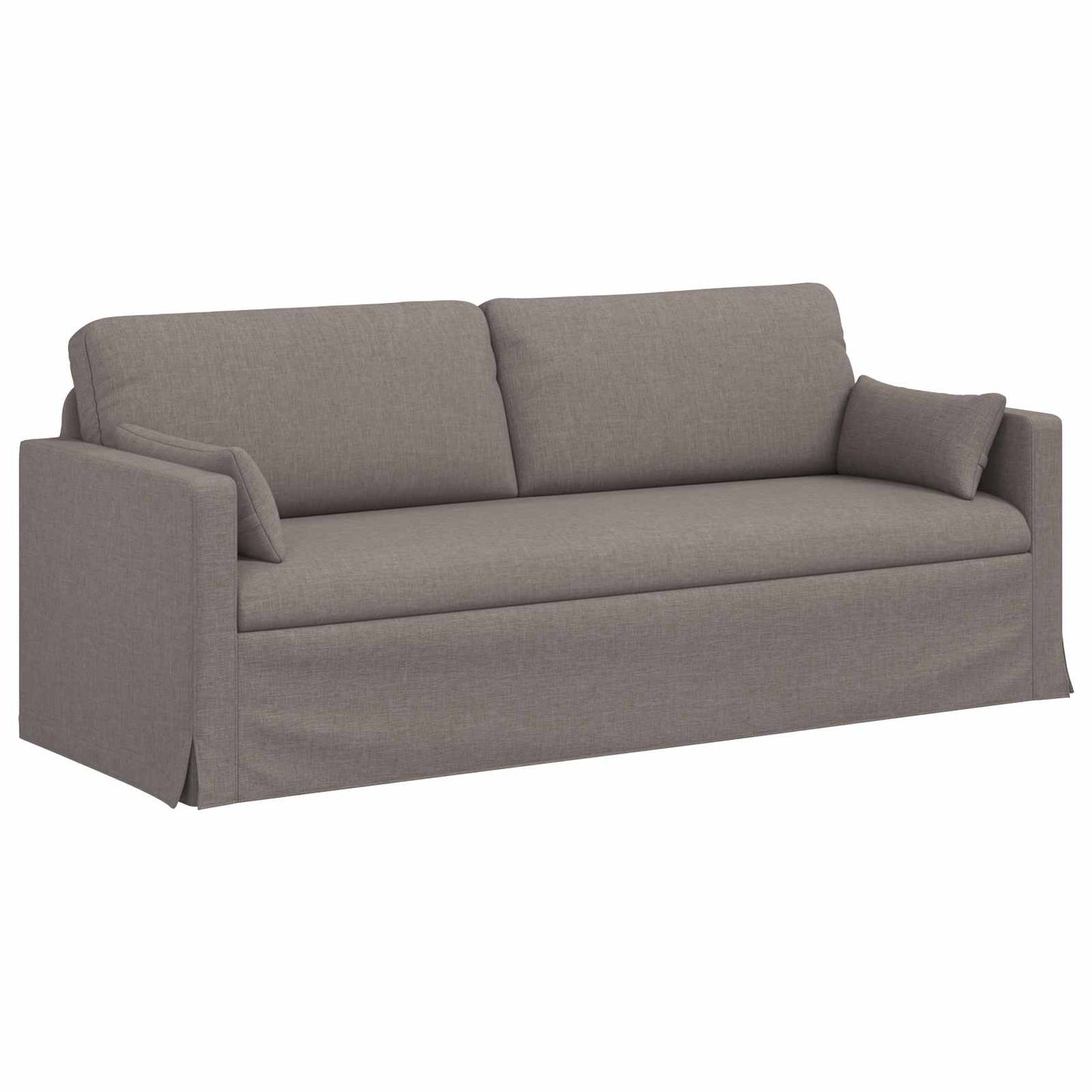 Sofa Set 2 pcs Taupe 198 x 78 x 80 cm Stoff