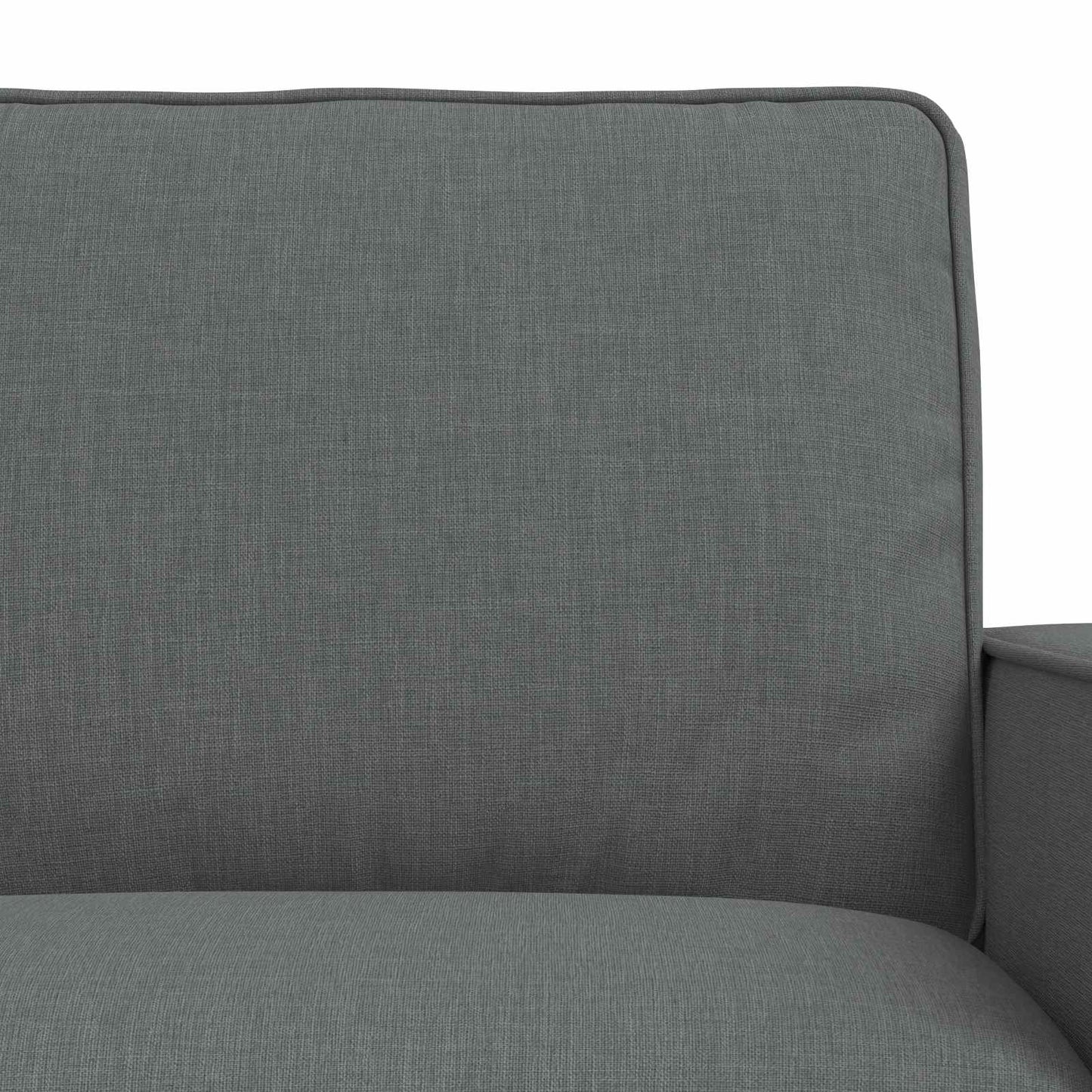Sofa Set 2 pcs Dunkelgrau 222 x 80 x 82 cm Stoff