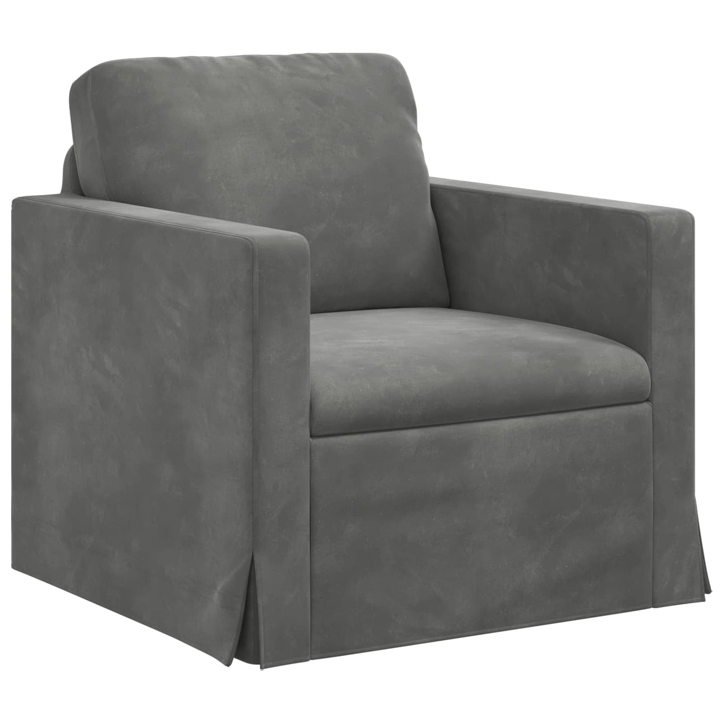 Sofa Set 2 pcs Dunkelgrau 198 x 78 x 80 cm Samt