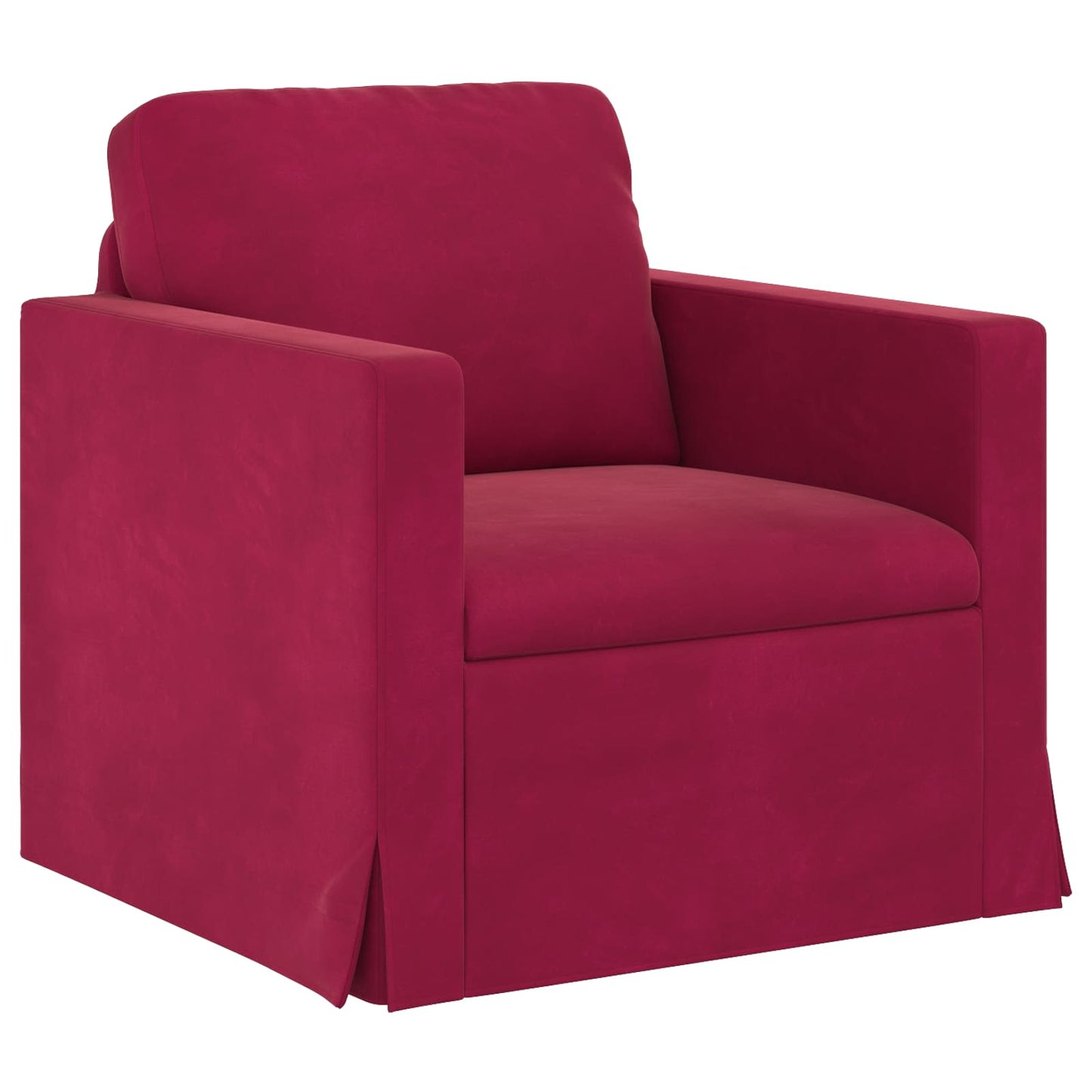 Sofa Set 2 pcs Weinrot 198 x 78 x 80 cm Samt