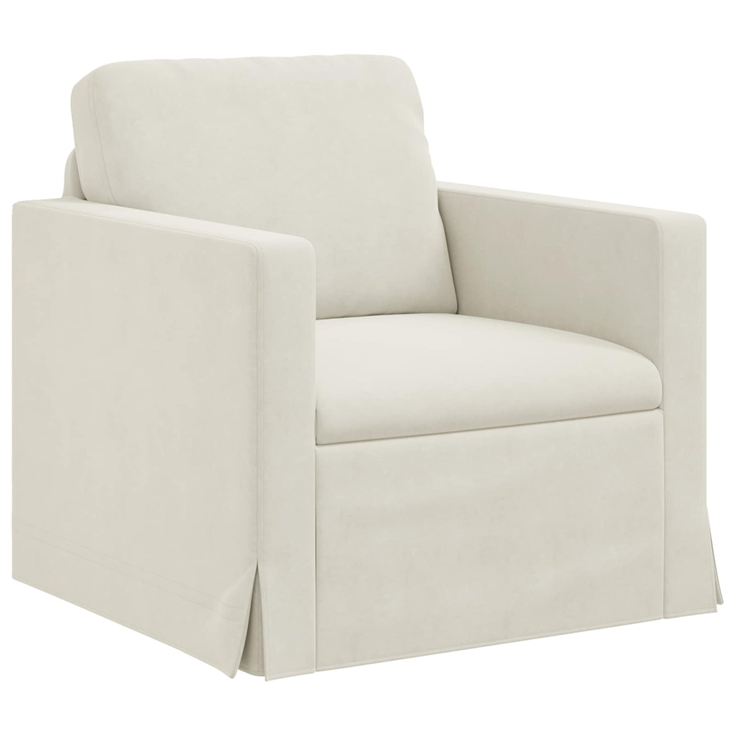 Sofa Set 2 pcs Creme 198 x 78 x 80 cm Samt