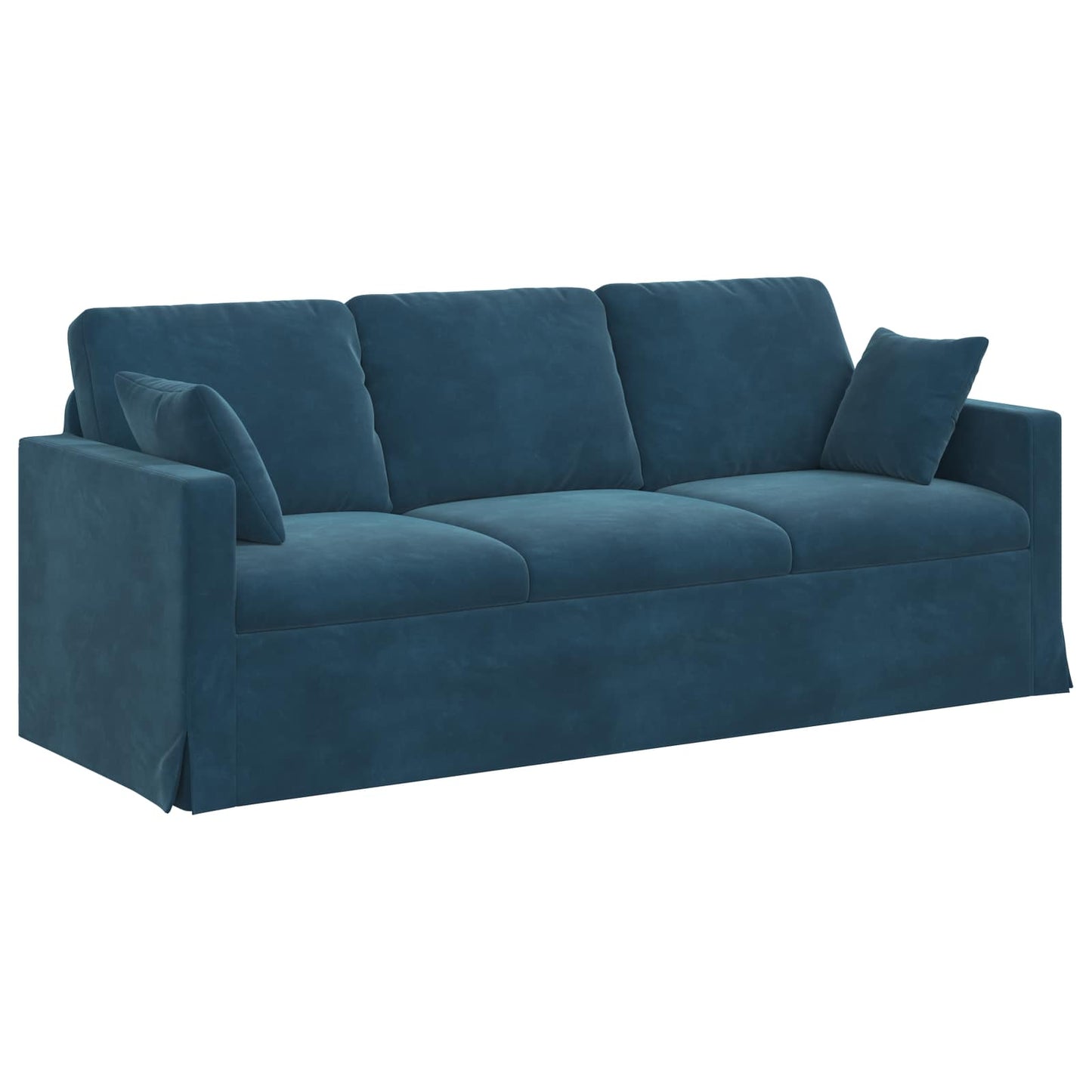 Sofa Set 2 pcs Blau 198 x 78 x 80 cm Samt