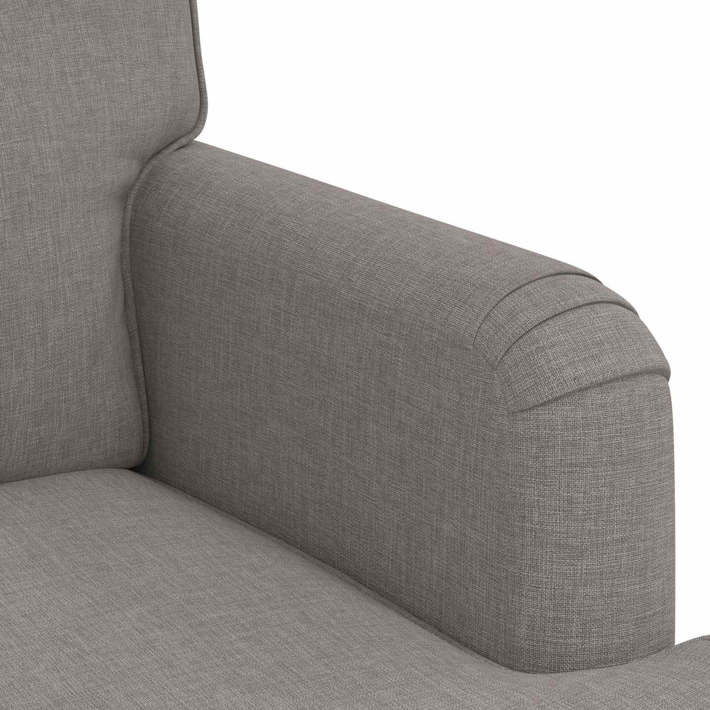 Sofa Set 2 pcs Taupe 201 x 80 x 85 cm Stoff