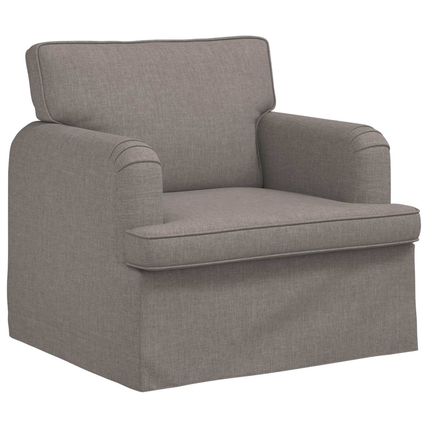 Sofa Set 2 pcs Taupe 201 x 80 x 85 cm Stoff