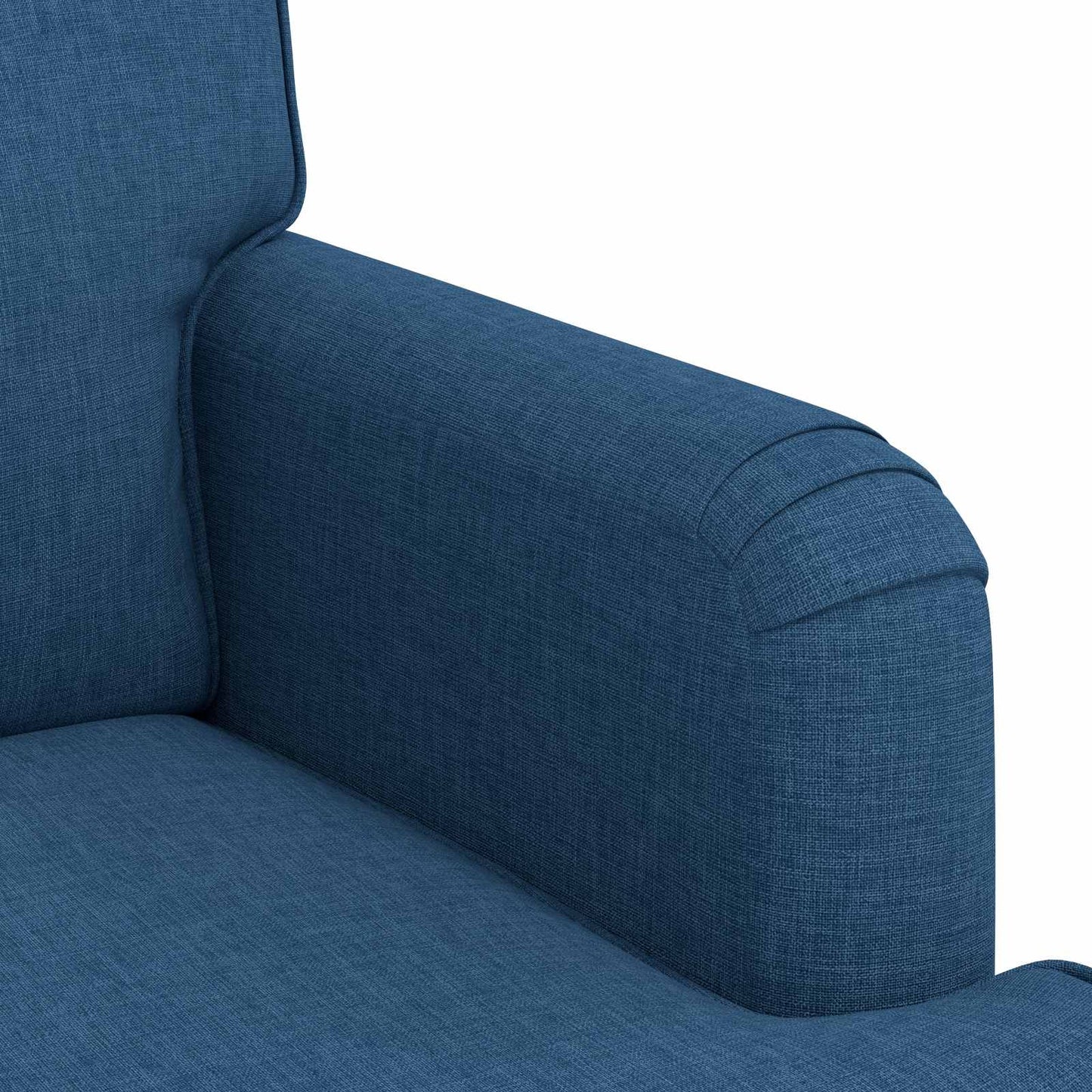 Sofa Set 2 pcs Blau 201 x 80 x 85 cm Stoff