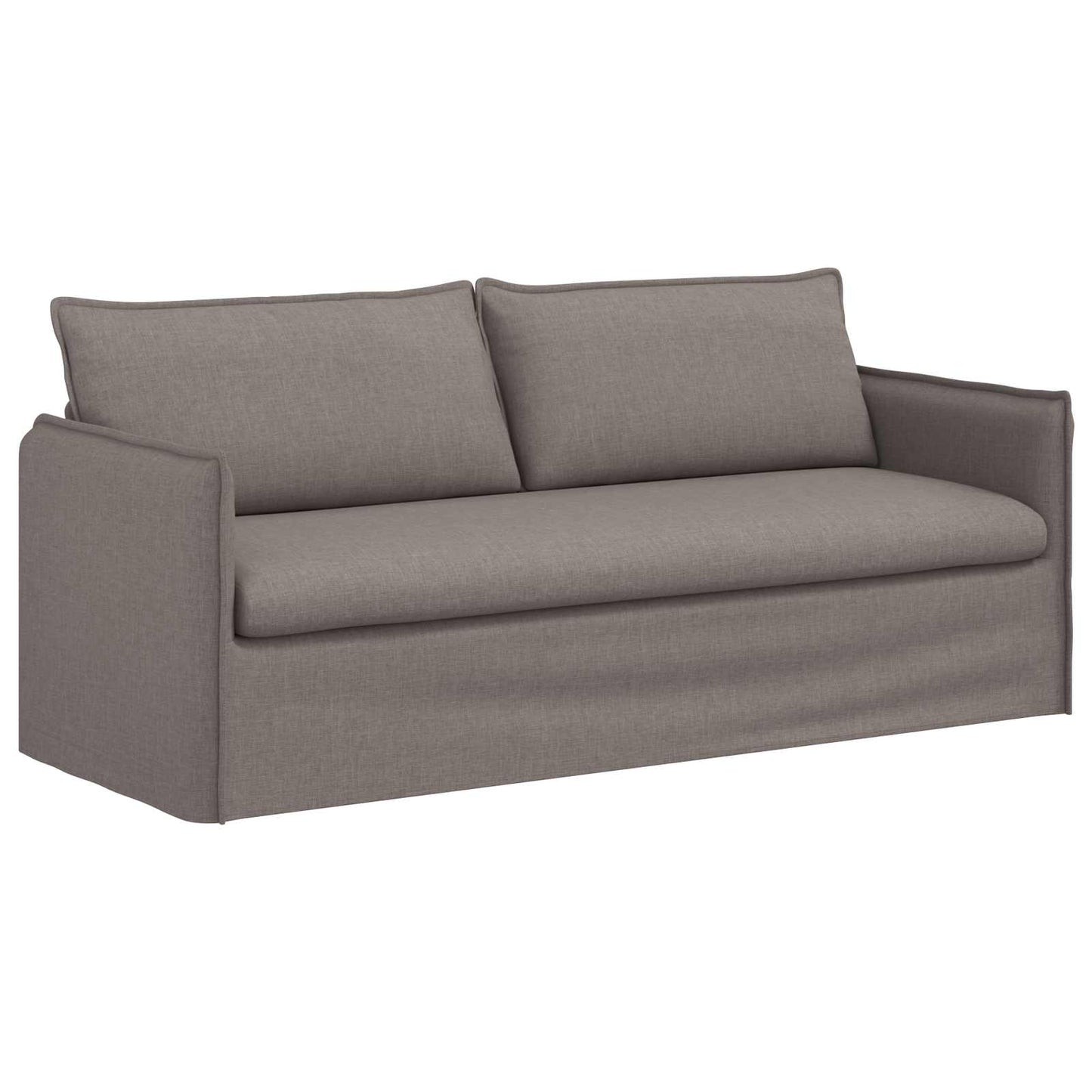 Sofa Set 2 pcs Taupe 196 x 82 x 85 cm Stoff