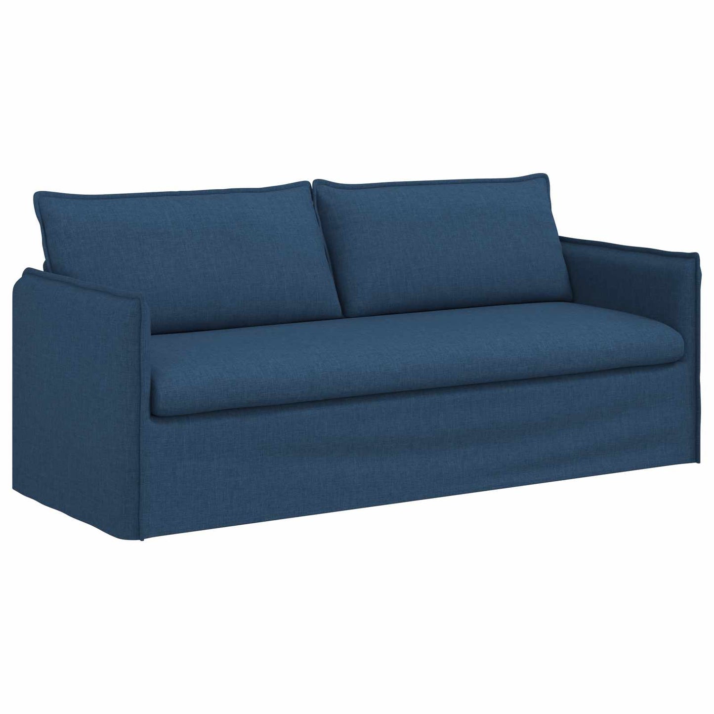 Sofa Set 2 pcs Blau 196 x 82 x 85 cm Stoff