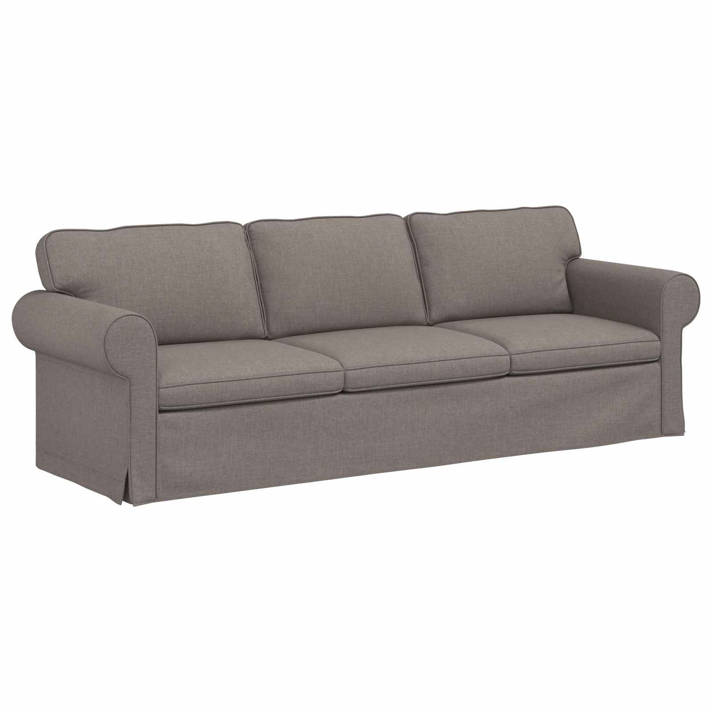 Sofa Set 2 pcs Taupe 245 x 82 x 80 cm Stoff