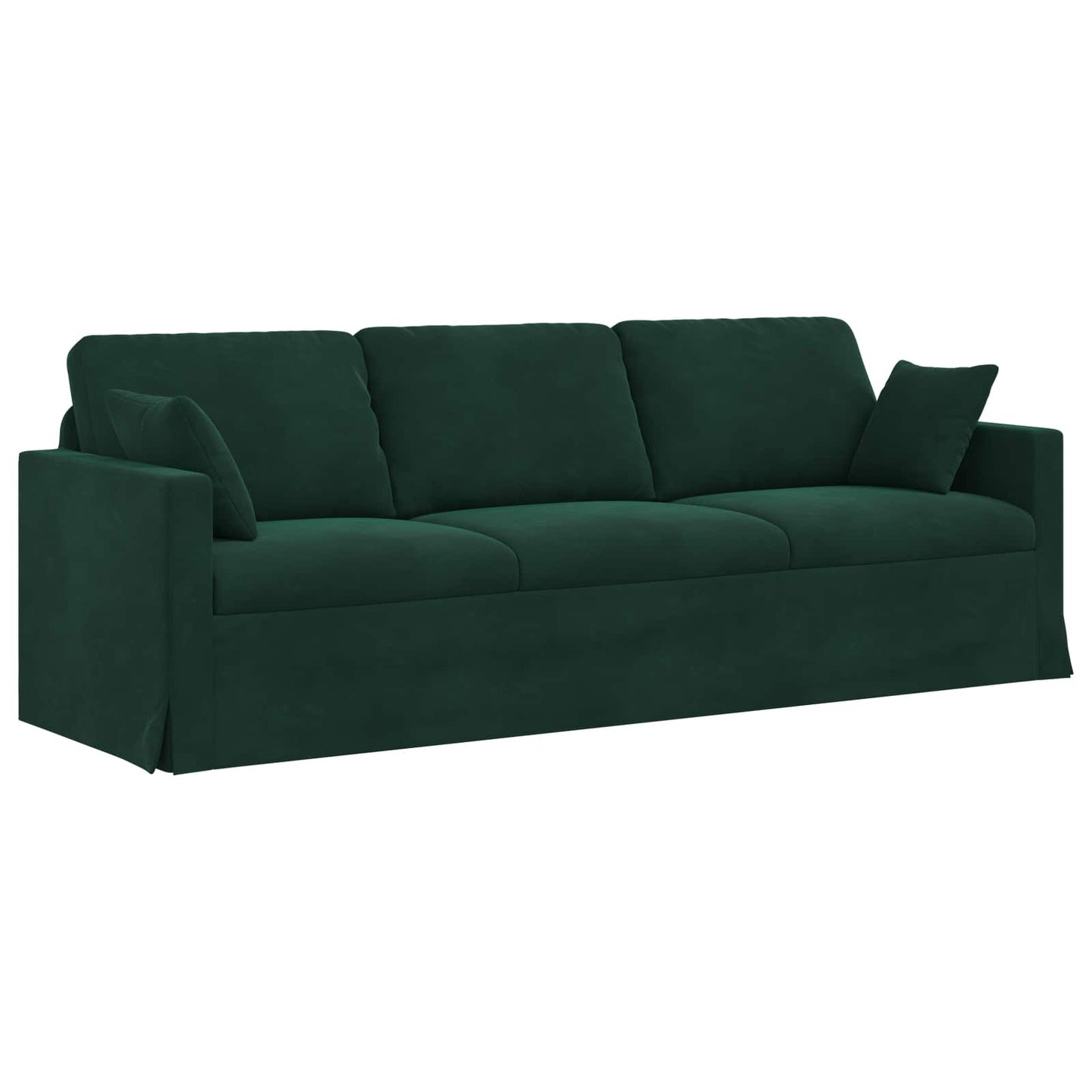 Sofa Set 2 pcs Dunkelgrün 228 x 78 x 80 cm Samt