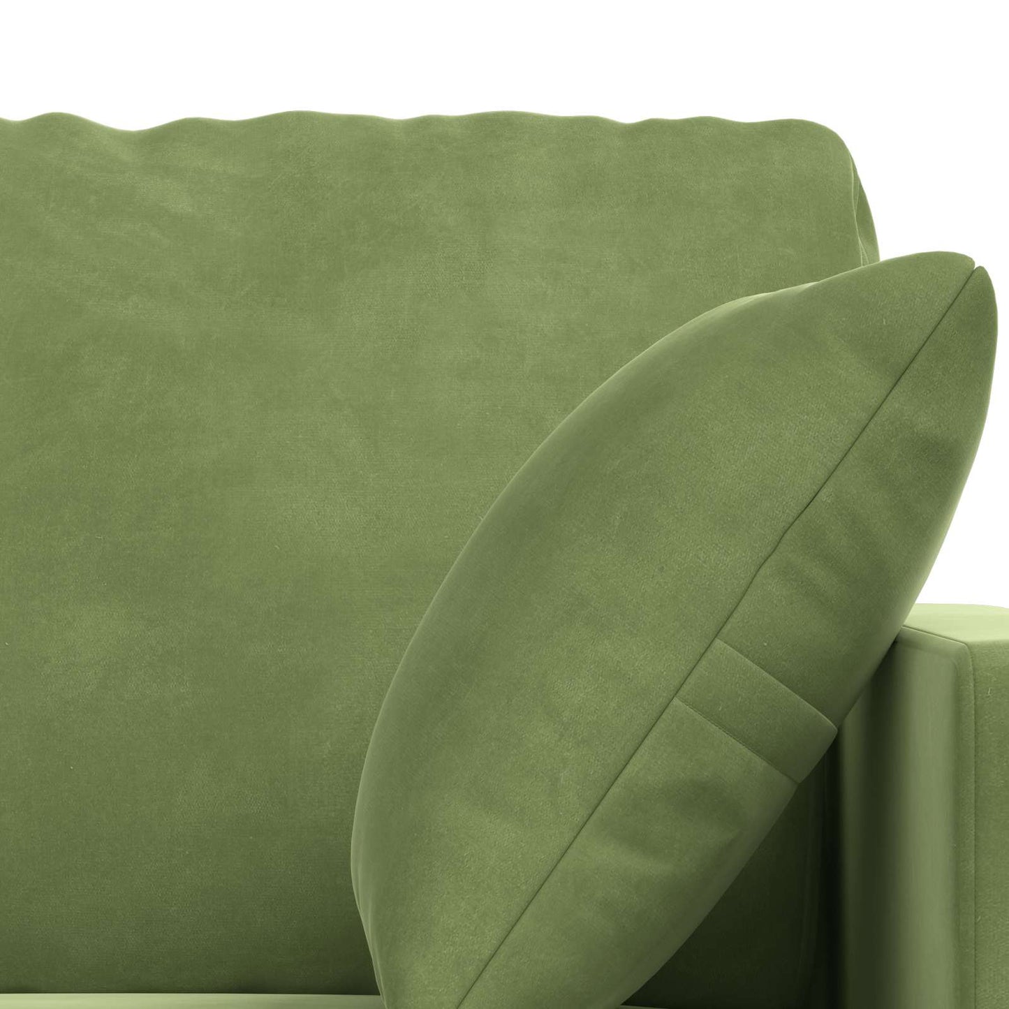 Sofa Set 2 pcs Hellgrün 228 x 78 x 80 cm Samt