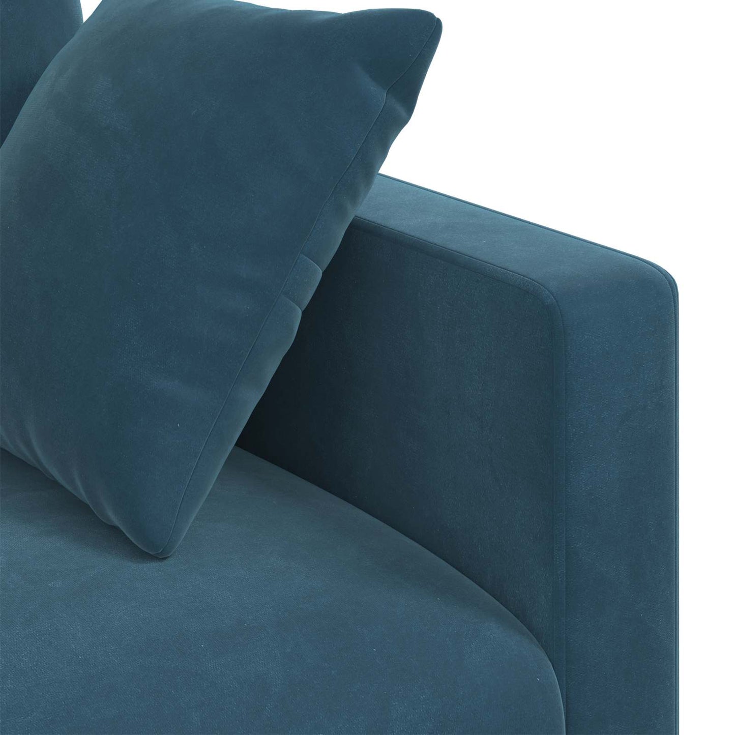 Sofa Set 2 pcs Blau 228 x 78 x 80 cm Samt