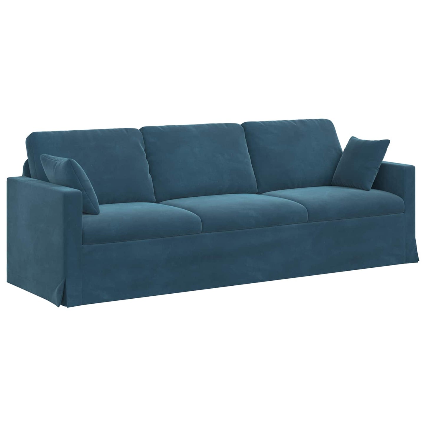 Sofa Set 2 pcs Blau 228 x 78 x 80 cm Samt