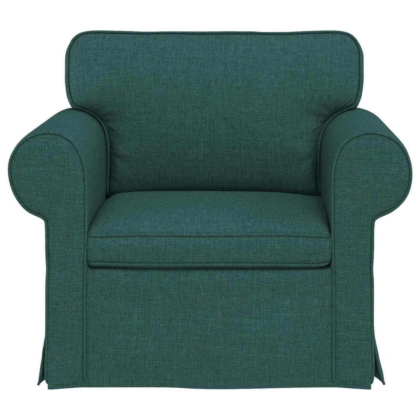 Sofa Dunkelgrün 95 x 82 x 80 cm Stoff