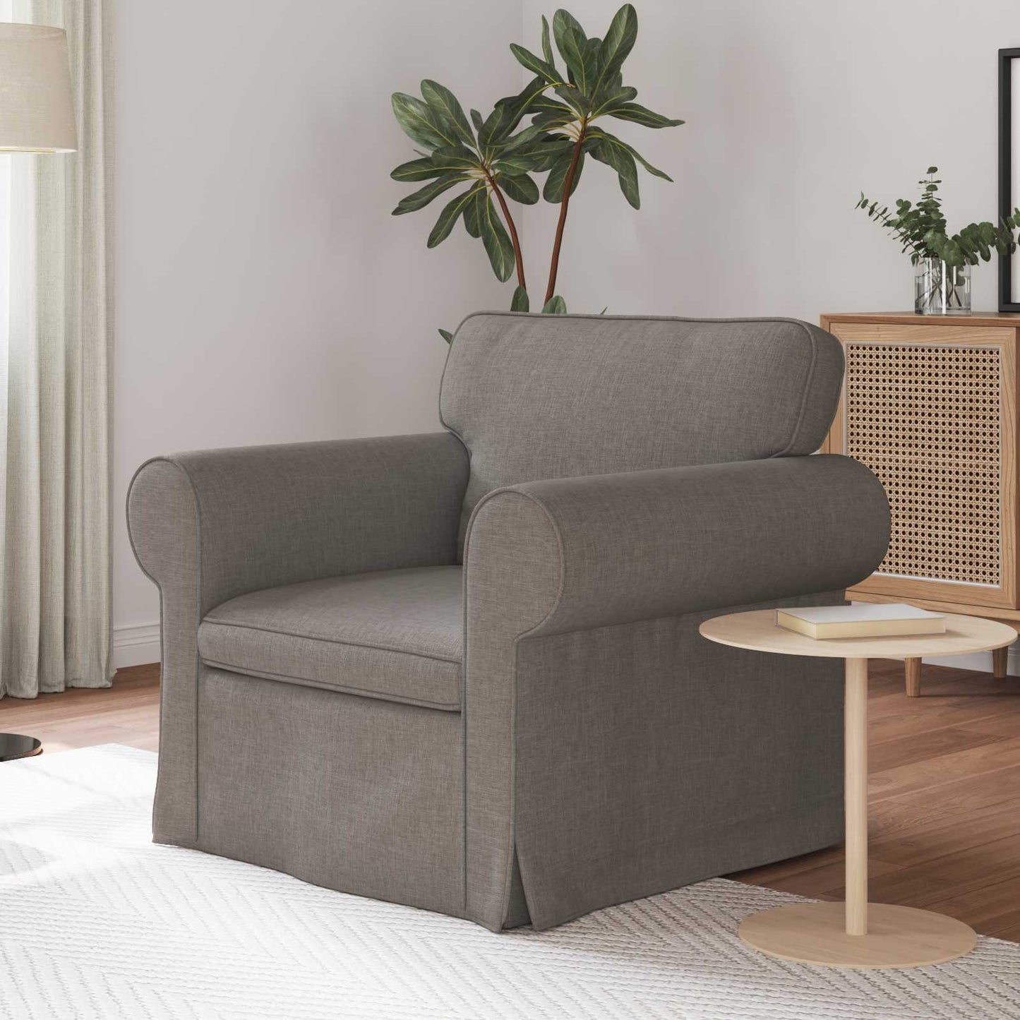 Sofa Taupe 95 x 82 x 80 cm Stoff