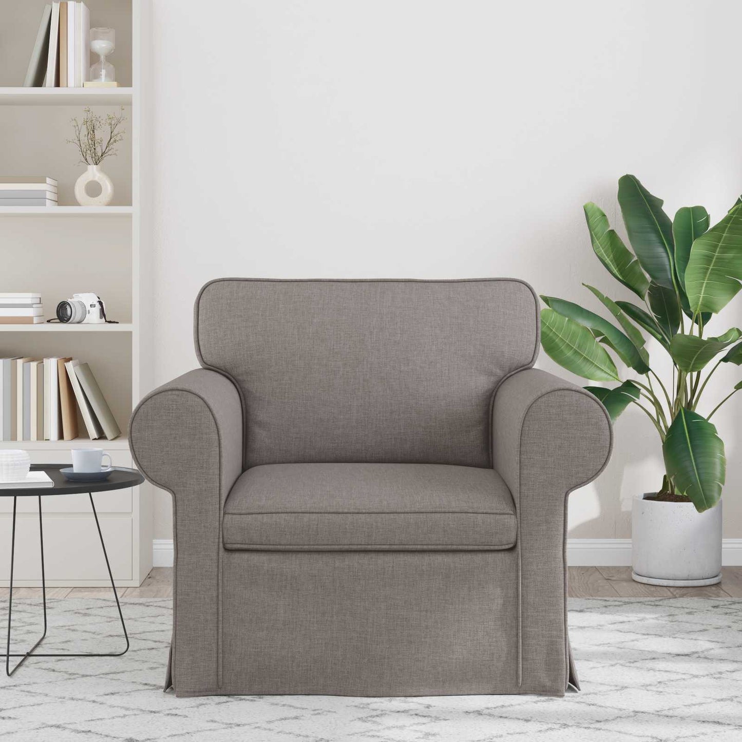 Sofa Taupe 95 x 82 x 80 cm Stoff