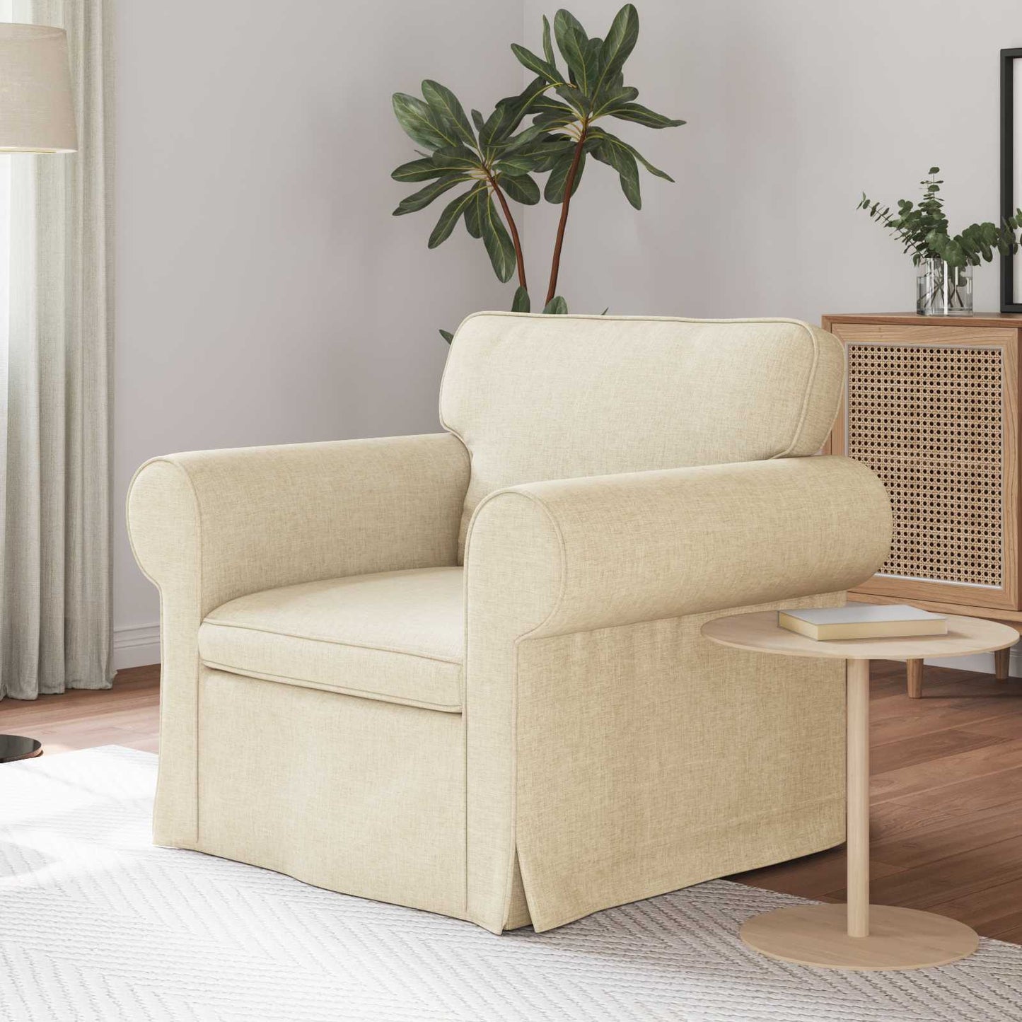Sofa Creme 95 x 82 x 80 cm Stoff