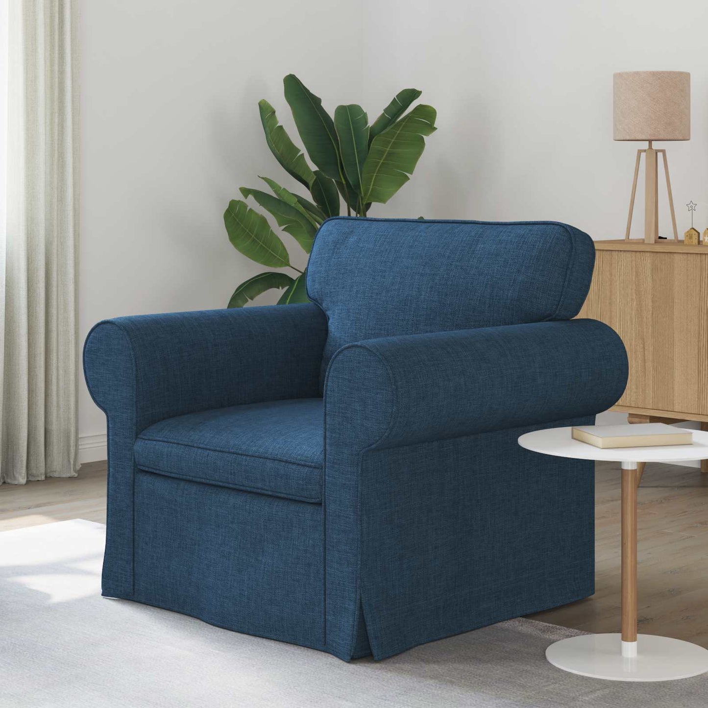 Sofa Blau 95 x 82 x 80 cm Stoff