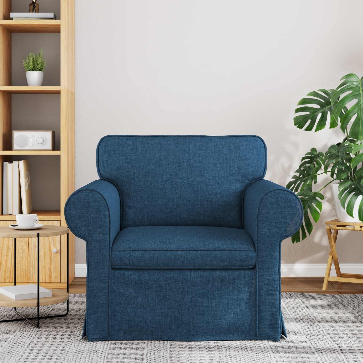 Sofa Blau 95 x 82 x 80 cm Stoff