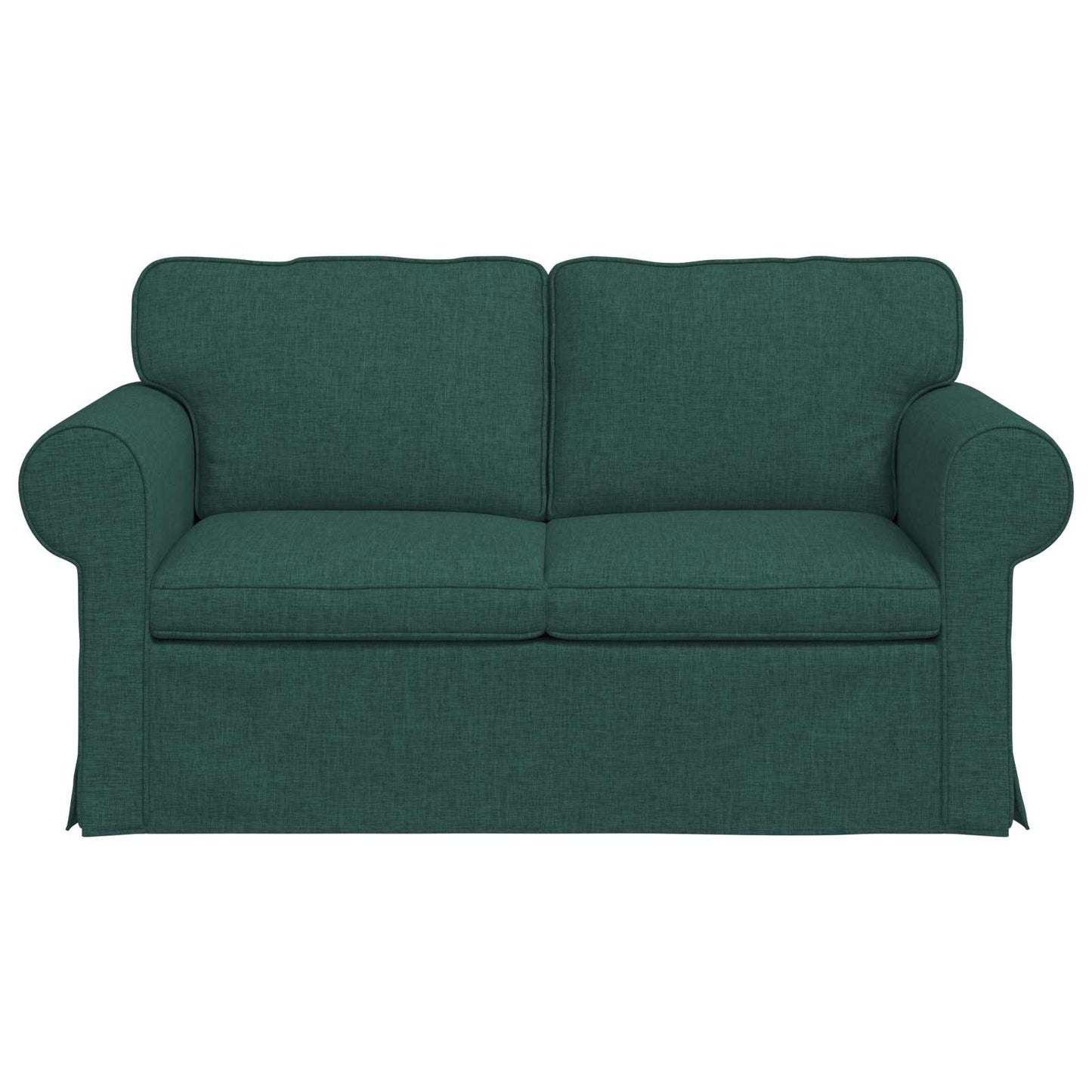 Sofa Dunkelgrün 155 x 82 x 80 cm Stoff