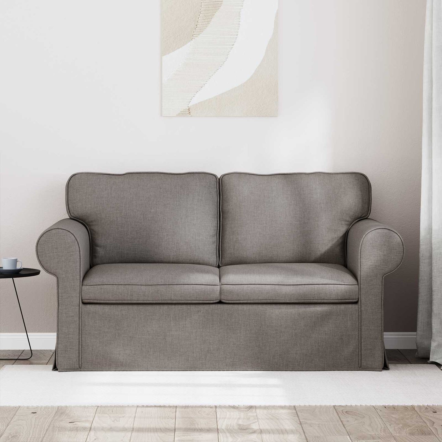 Sofa Taupe 155 x 82 x 80 cm Stoff