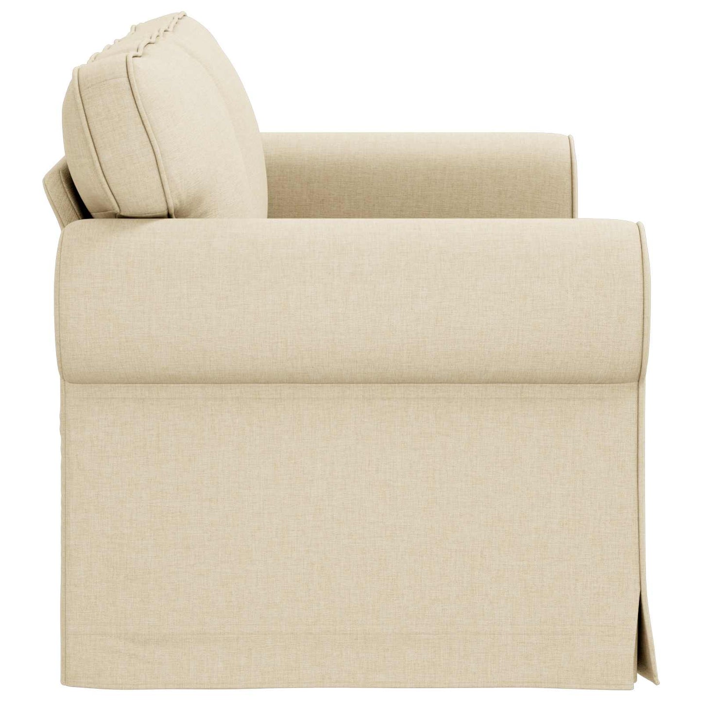 Sofa Creme 155 x 82 x 80 cm Stoff