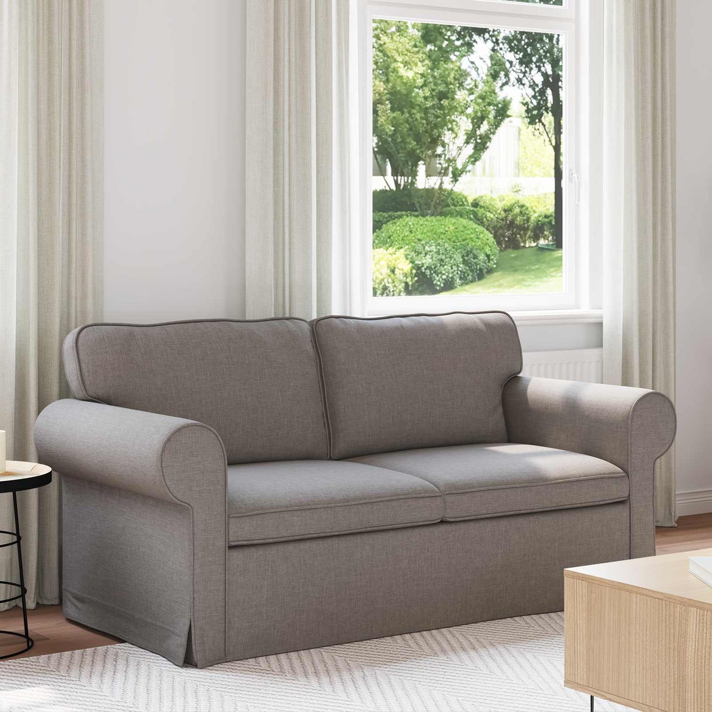 Sofa Taupe 175 x 82 x 80 cm Stoff