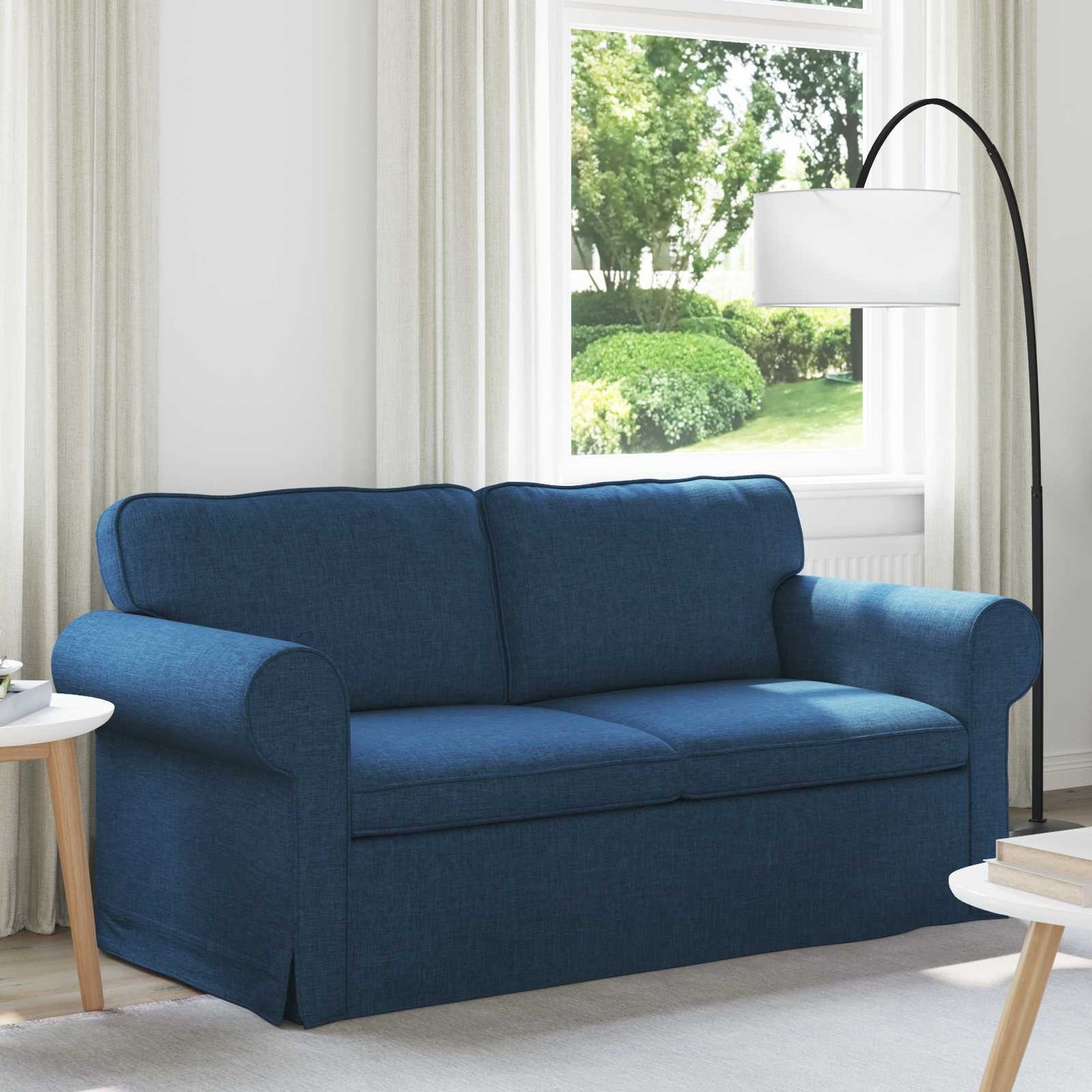 Sofa Blau 175 x 82 x 80 cm Stoff