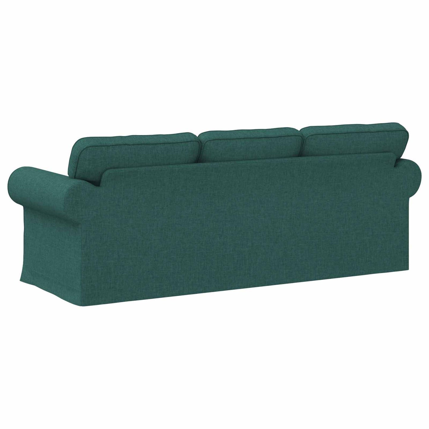 Sofa Dunkelgrün 215 x 82 x 80 cm Stoff