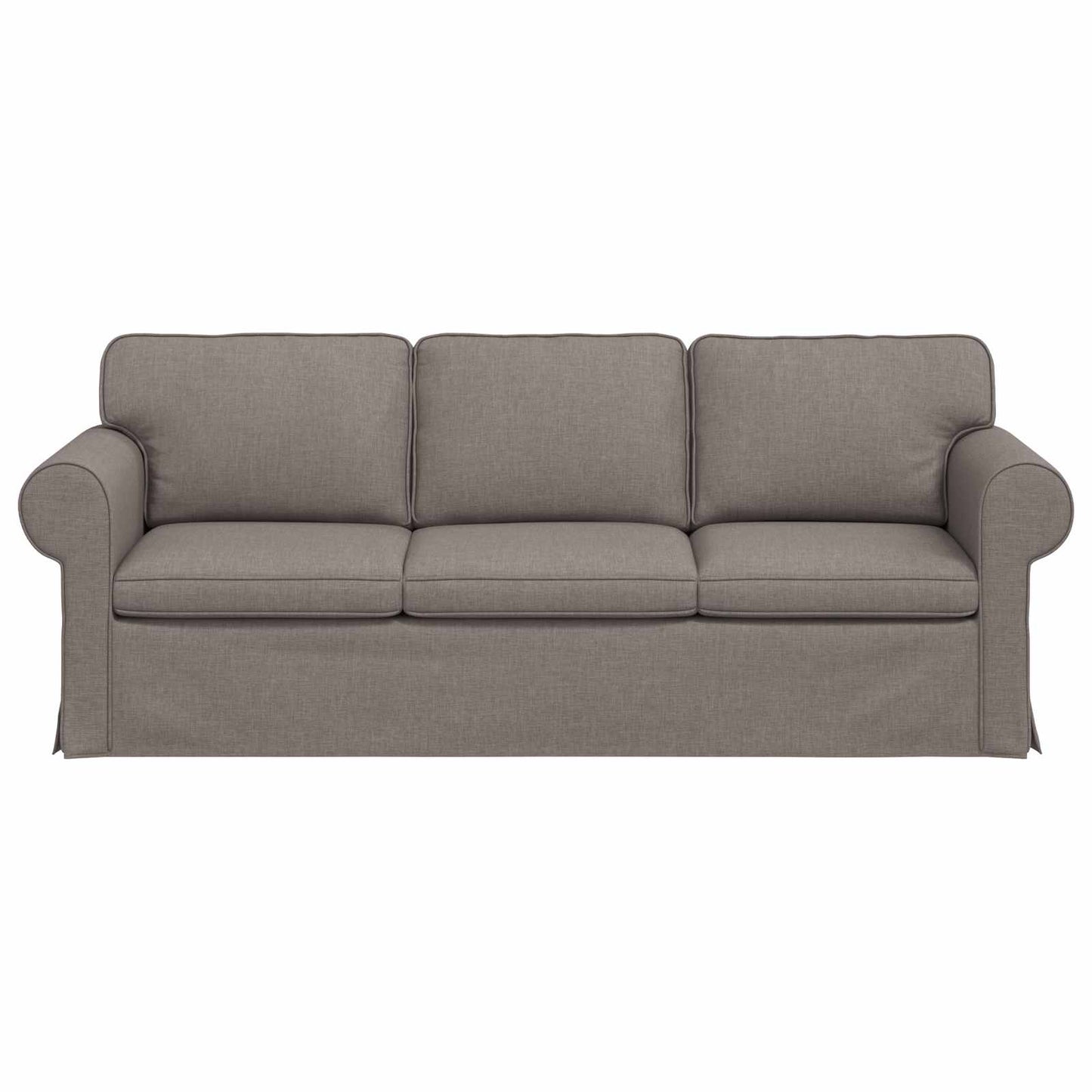 Sofa Taupe 215 x 82 x 80 cm Stoff