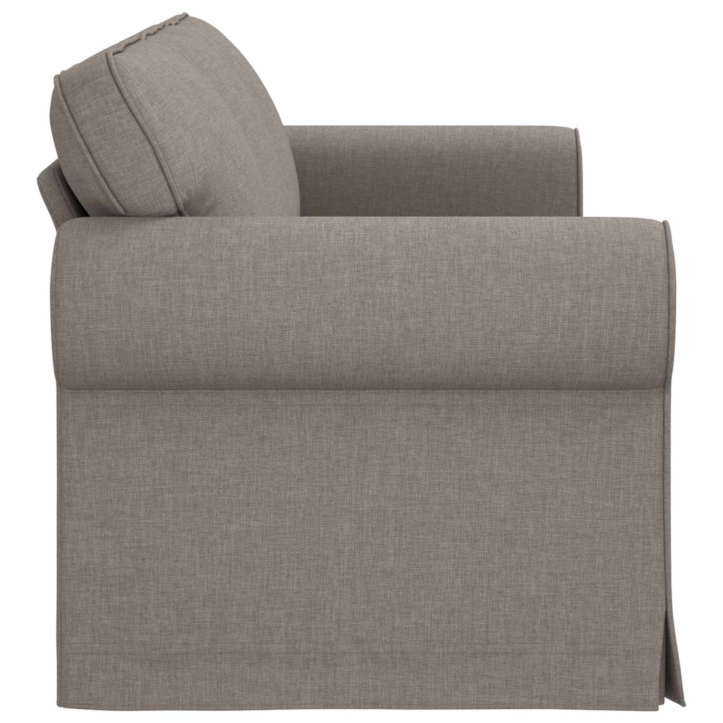 Sofa Taupe 215 x 82 x 80 cm Stoff