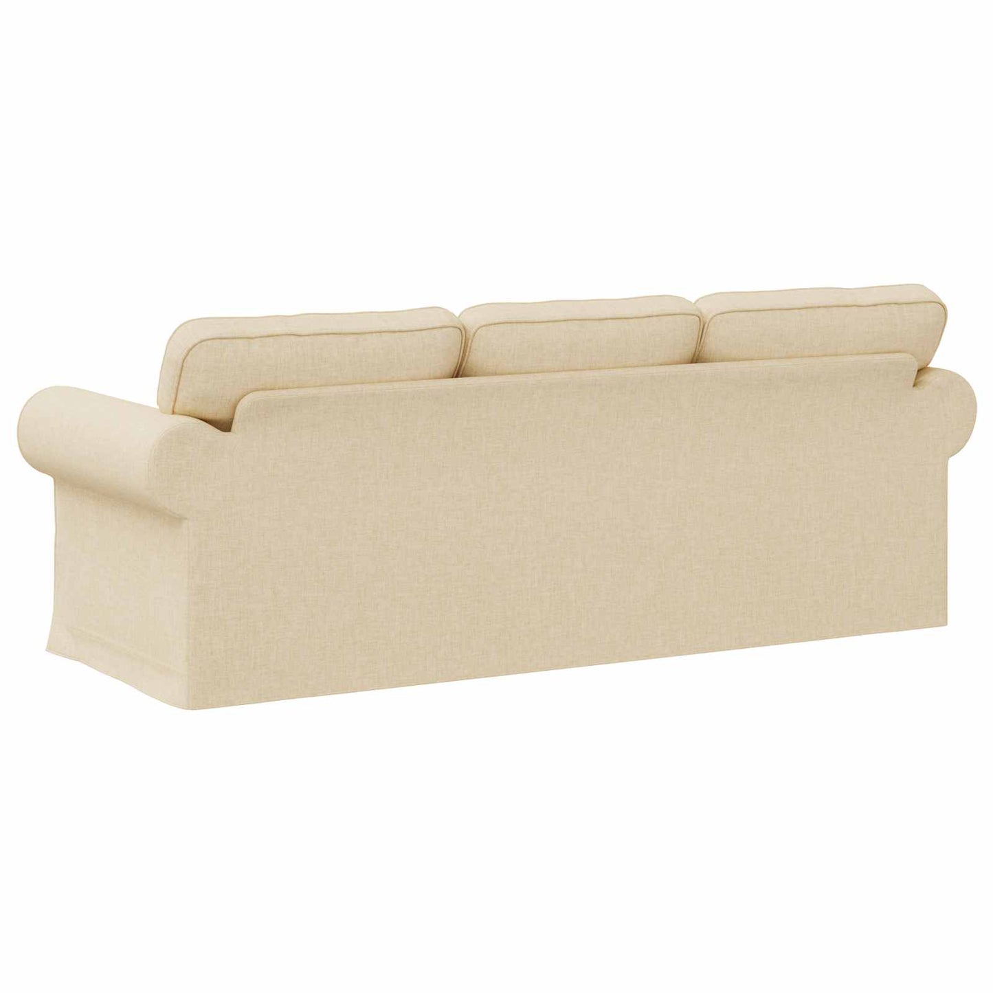 Sofa Creme 215 x 82 x 80 cm Stoff
