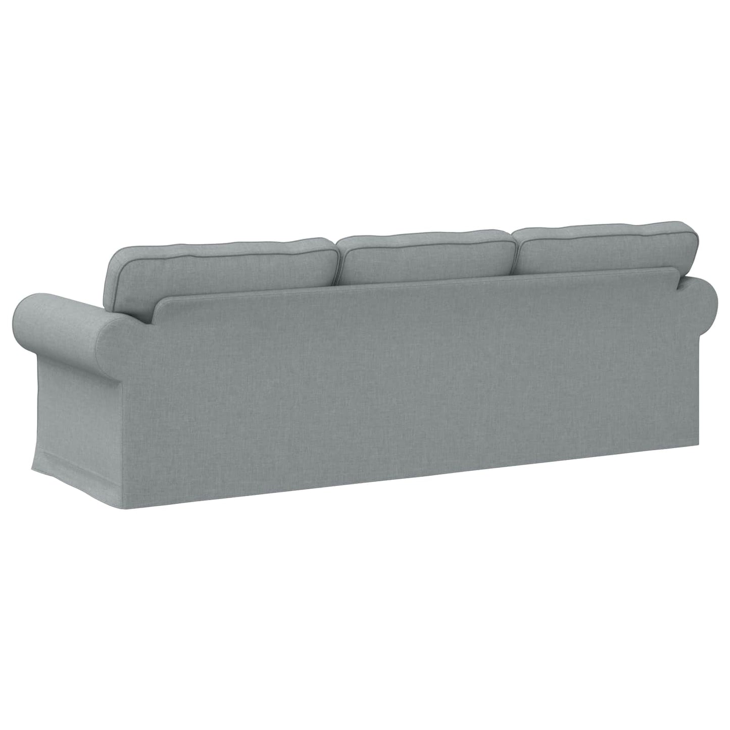Sofa Hellgrau 245 x 82 x 80 cm Stoff