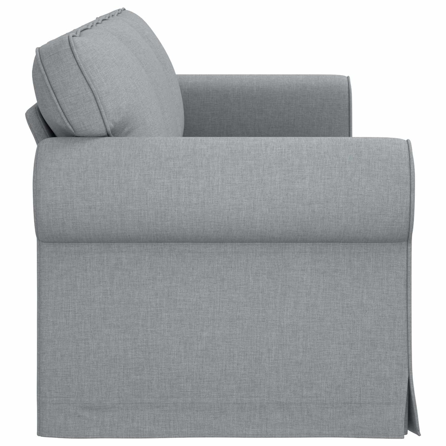 Sofa Hellgrau 245 x 82 x 80 cm Stoff