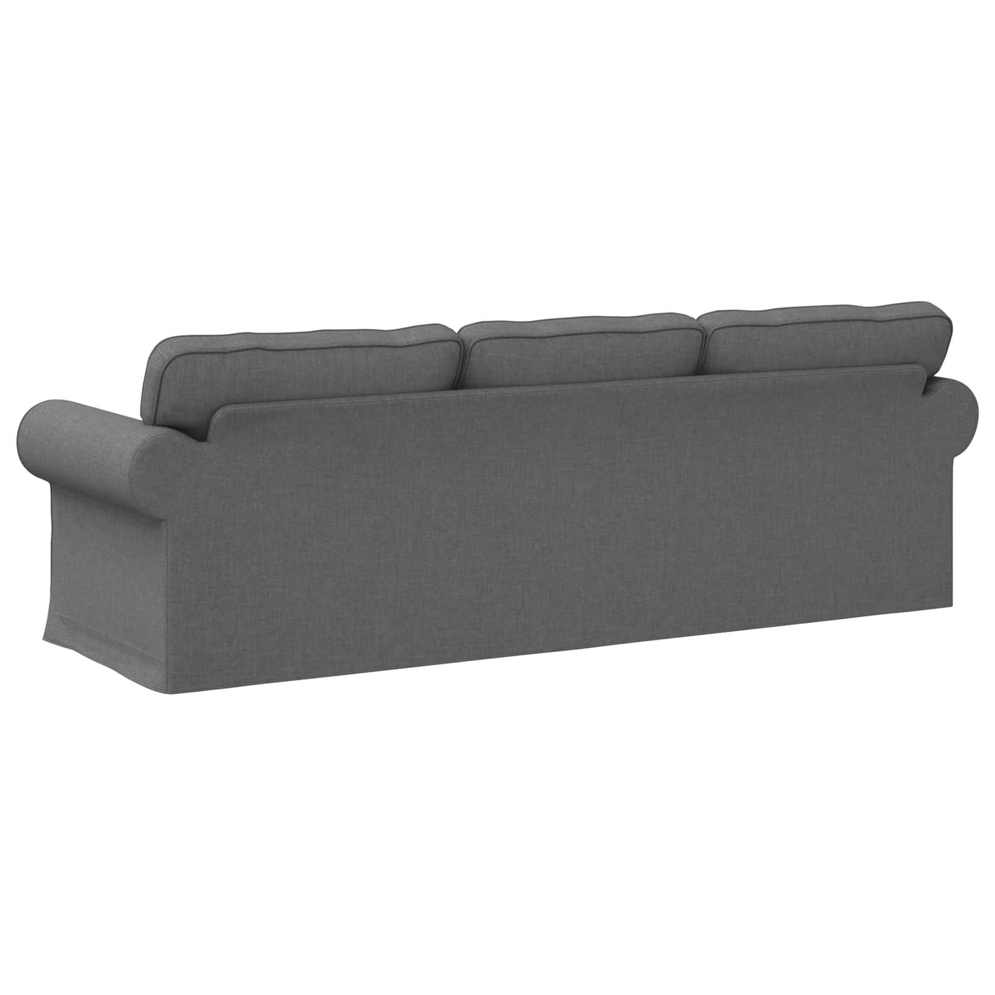Sofa Dunkelgrau 245 x 82 x 80 cm Stoff