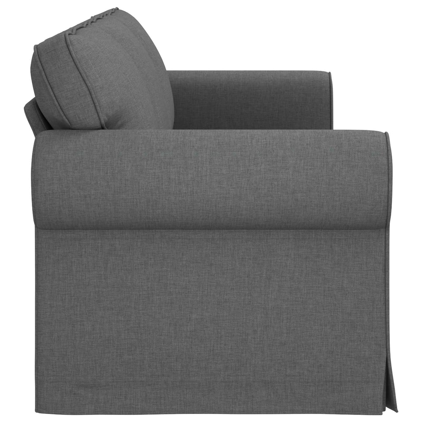 Sofa Dunkelgrau 245 x 82 x 80 cm Stoff