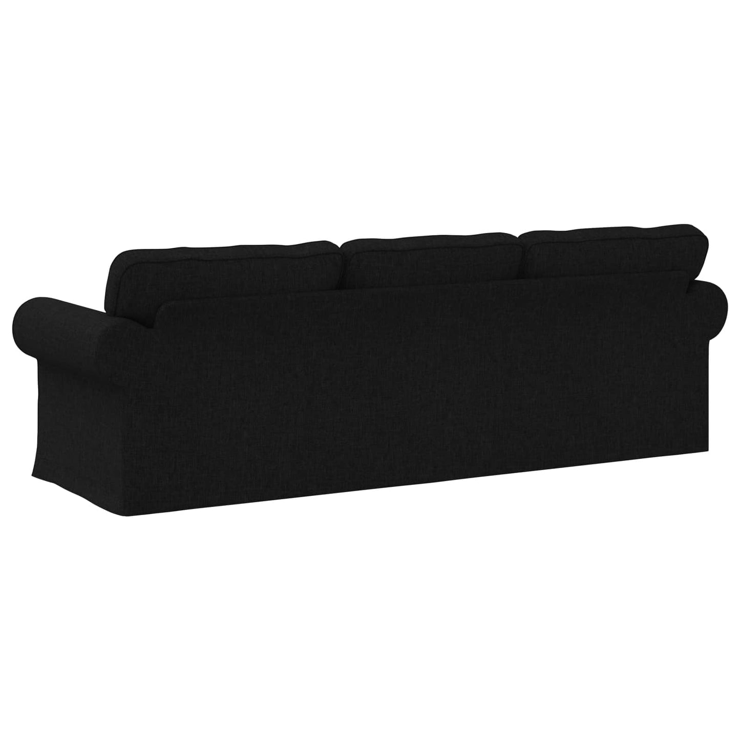 Sofa Schwarz 245 x 82 x 80 cm Stoff