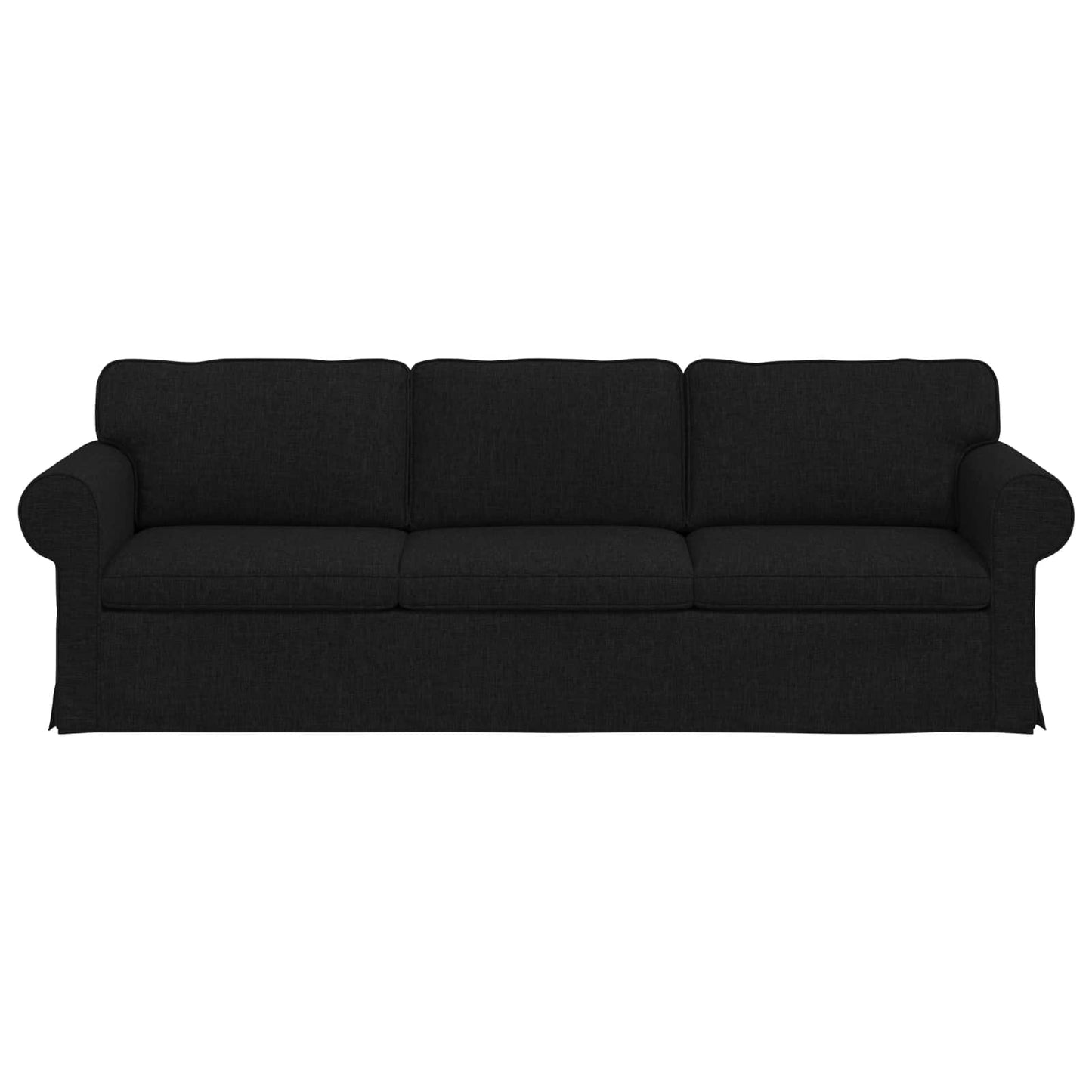 Sofa Schwarz 245 x 82 x 80 cm Stoff