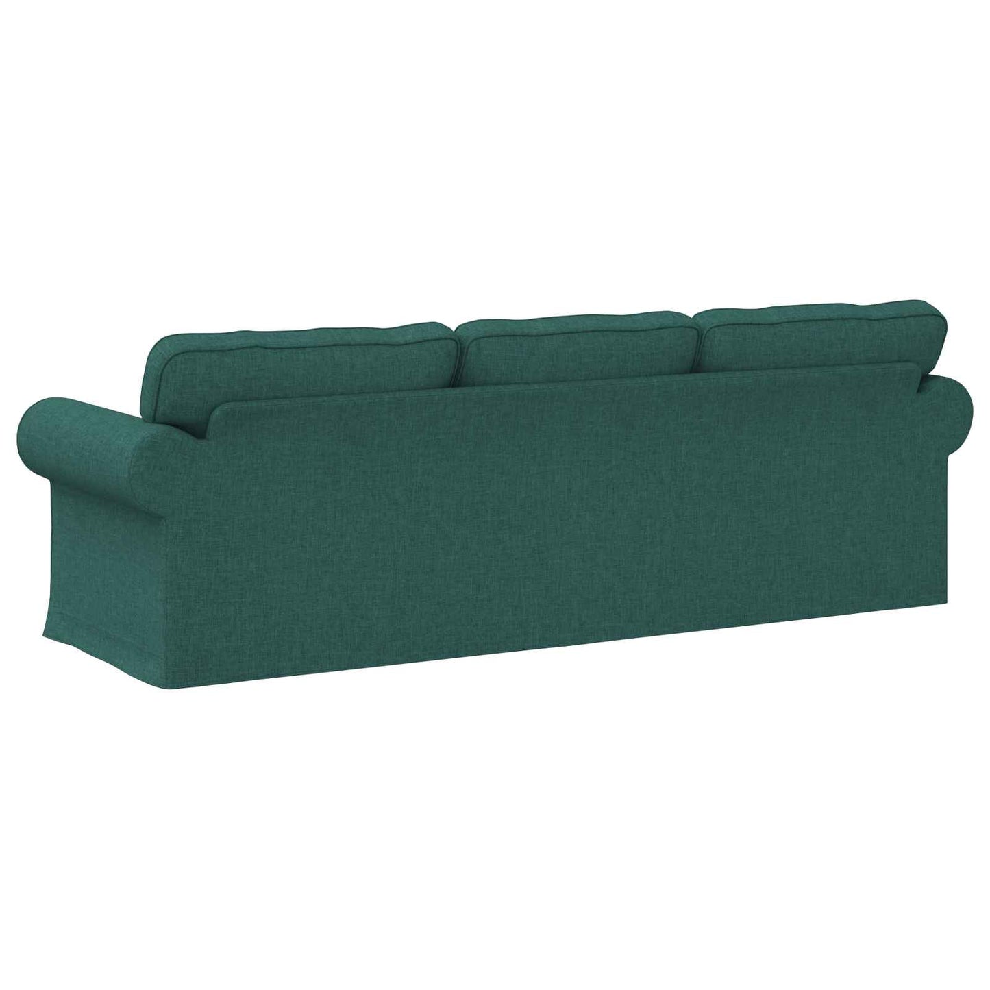 Sofa Dunkelgrün 245 x 82 x 80 cm Stoff