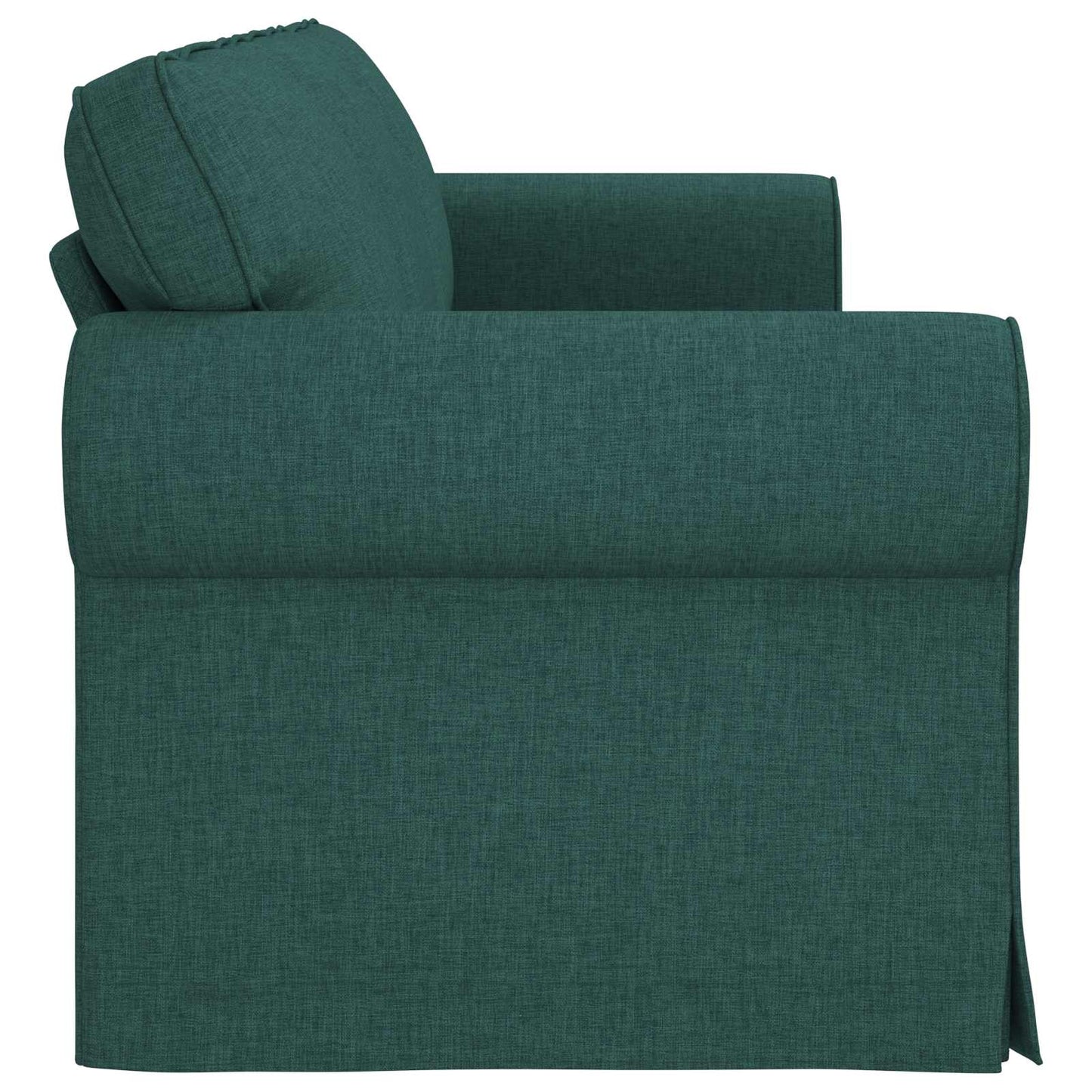 Sofa Dunkelgrün 245 x 82 x 80 cm Stoff