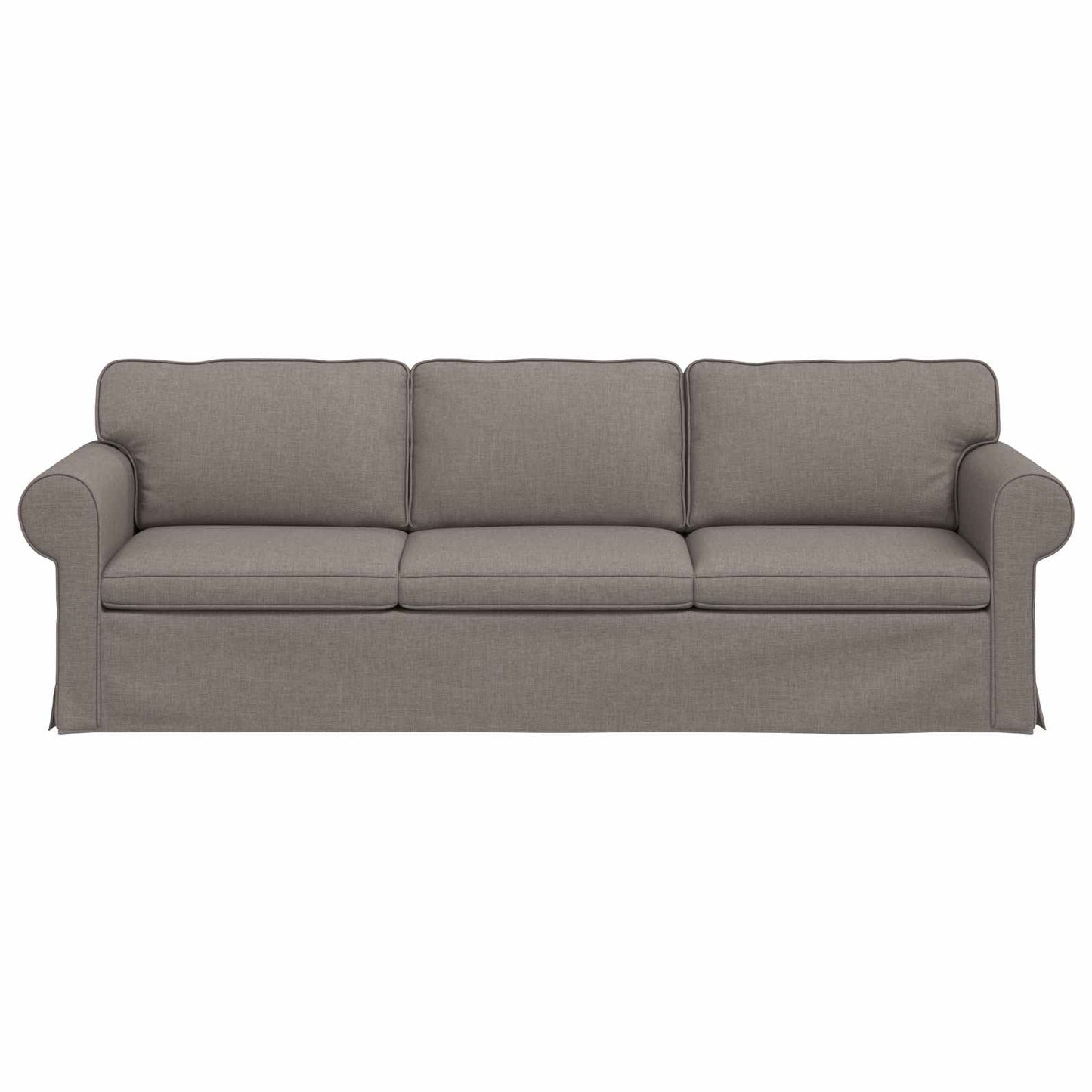 Sofa Taupe 245 x 82 x 80 cm Stoff