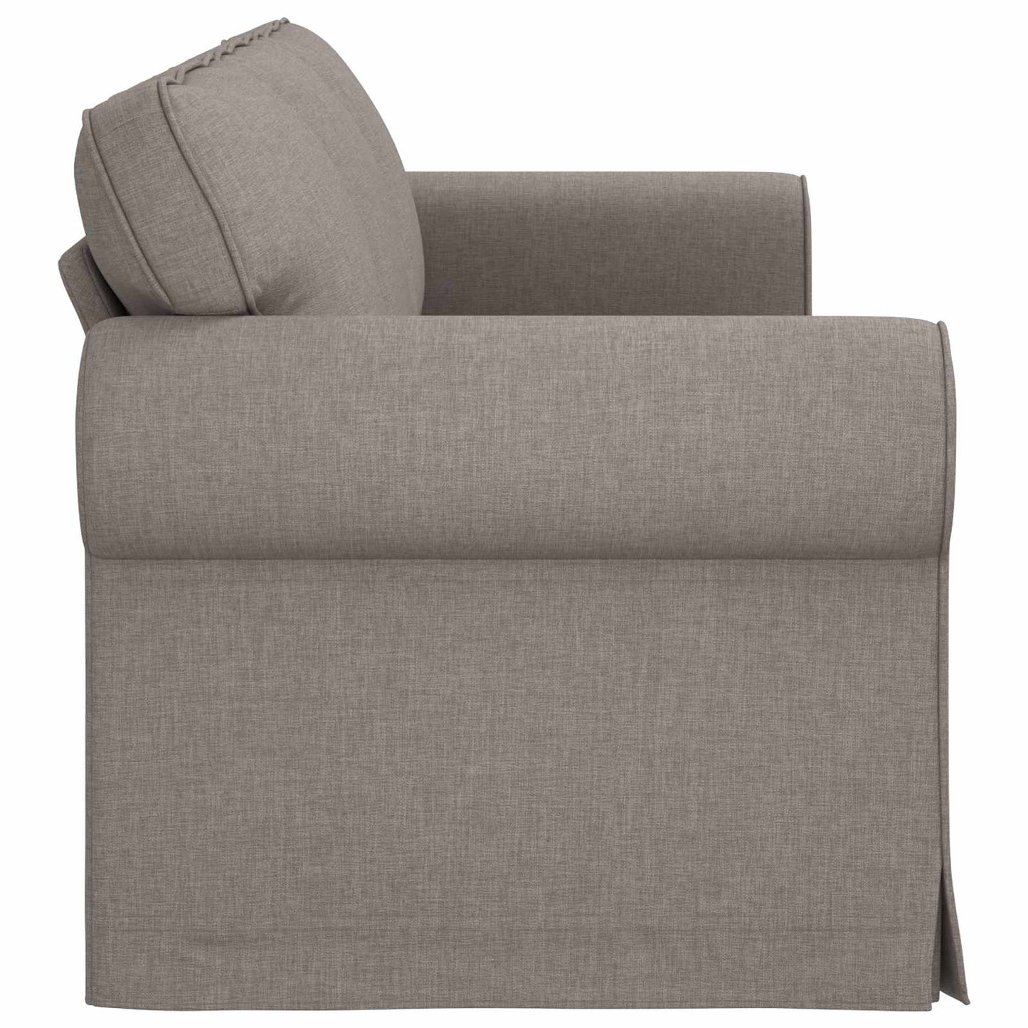 Sofa Taupe 245 x 82 x 80 cm Stoff